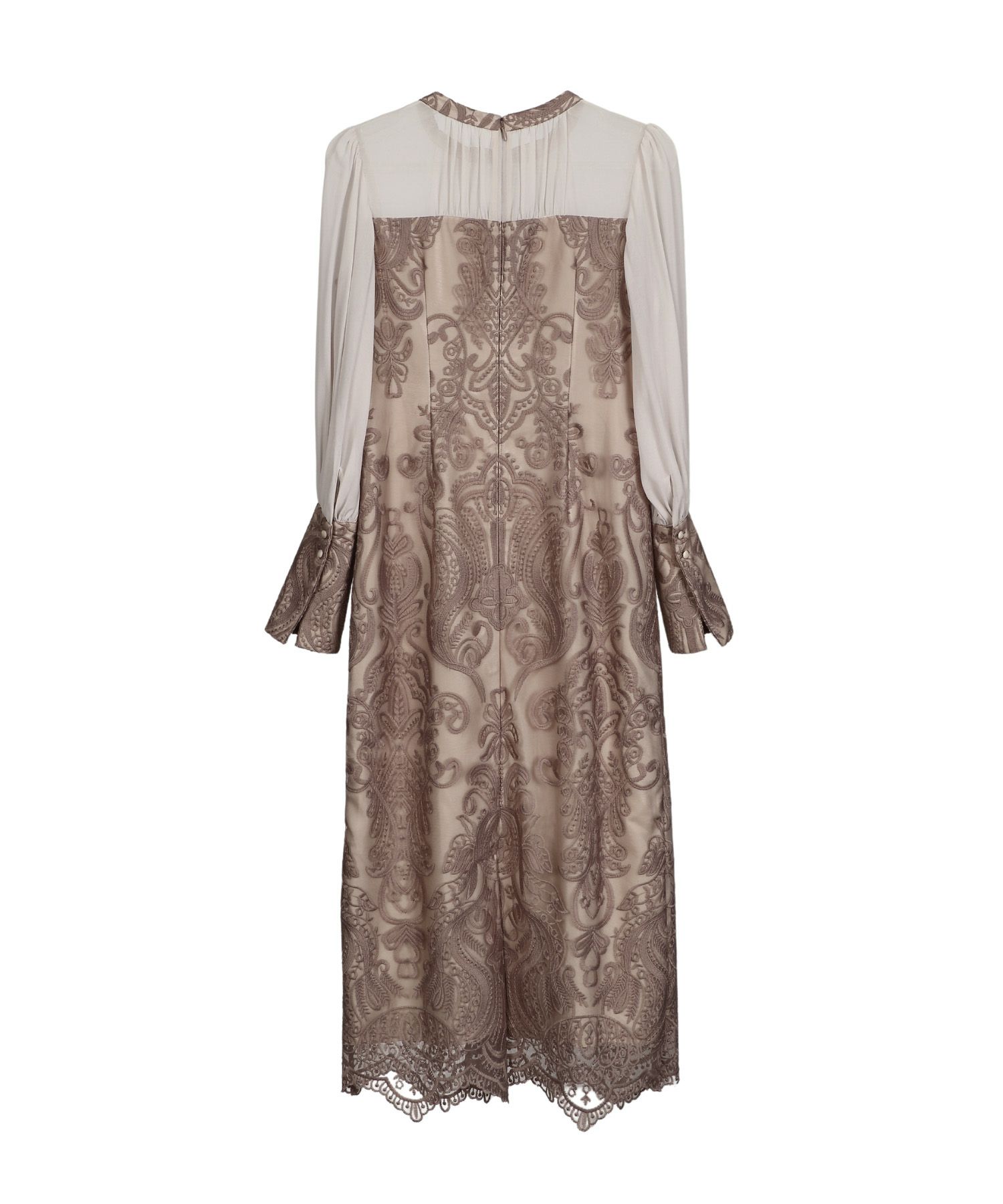 週末セール　新品⭐️ANDRESD ダマスクギャザードレス アンドレスド アンドレスド ダマスクギャザードレス 結婚式 お呼ばれ ドレス