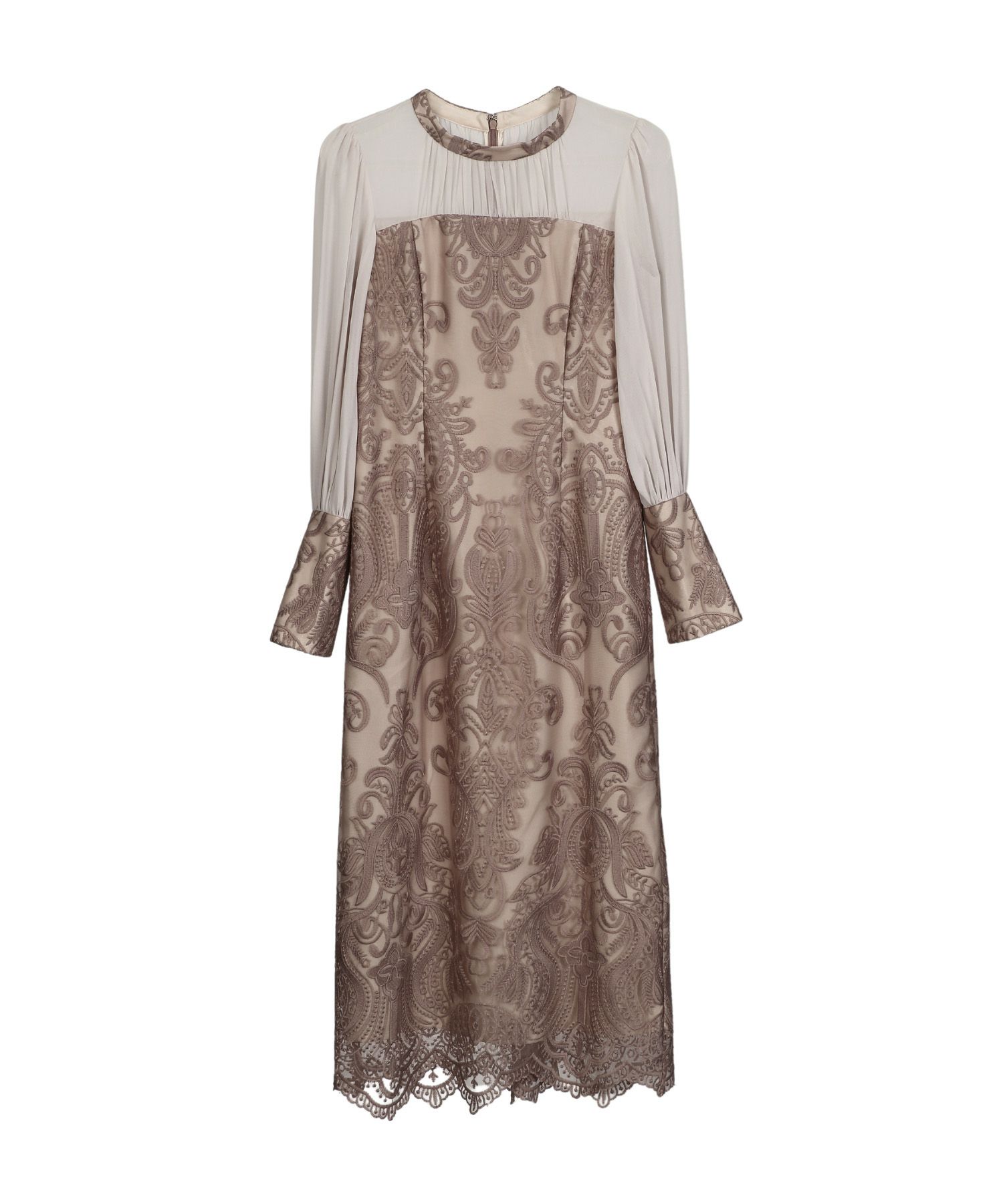 ANDRESD ダマスクギャザードレス アンドレスド ダマスクギャザードレス 結婚式 お呼ばれ ドレス