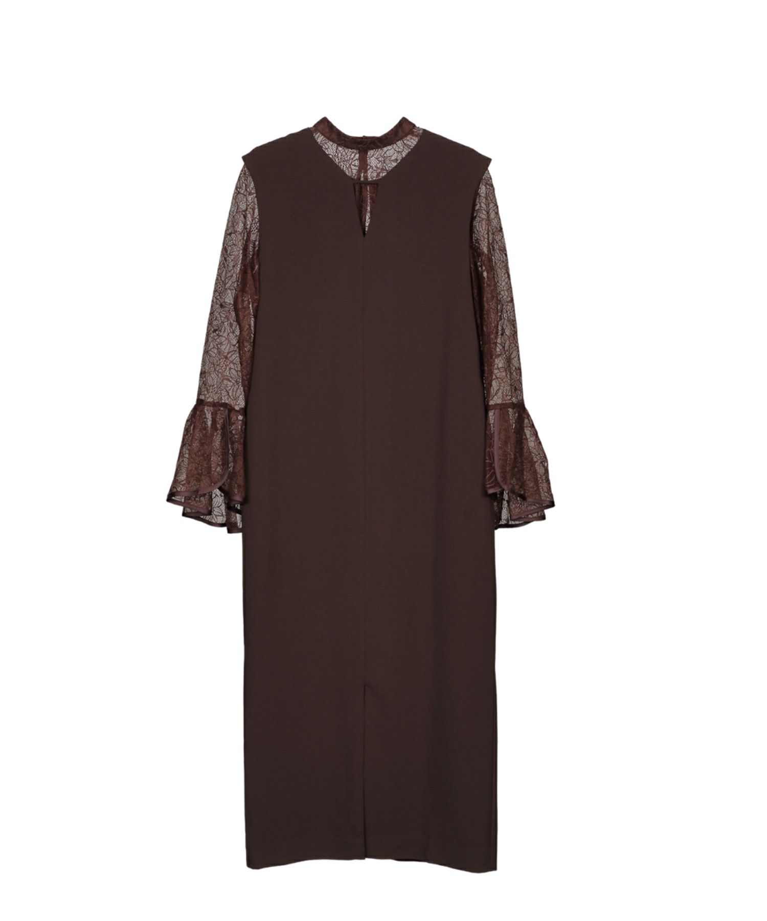bell sleeve slit dress | ANDRESD