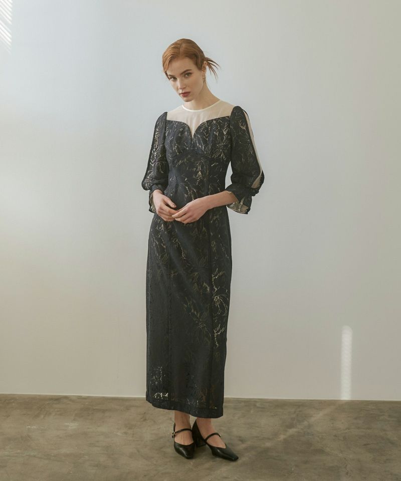【新品未使用】Andresd レタリングレースドレス ANDRESD ドレス lettering lace dress / レタリングレースドレス