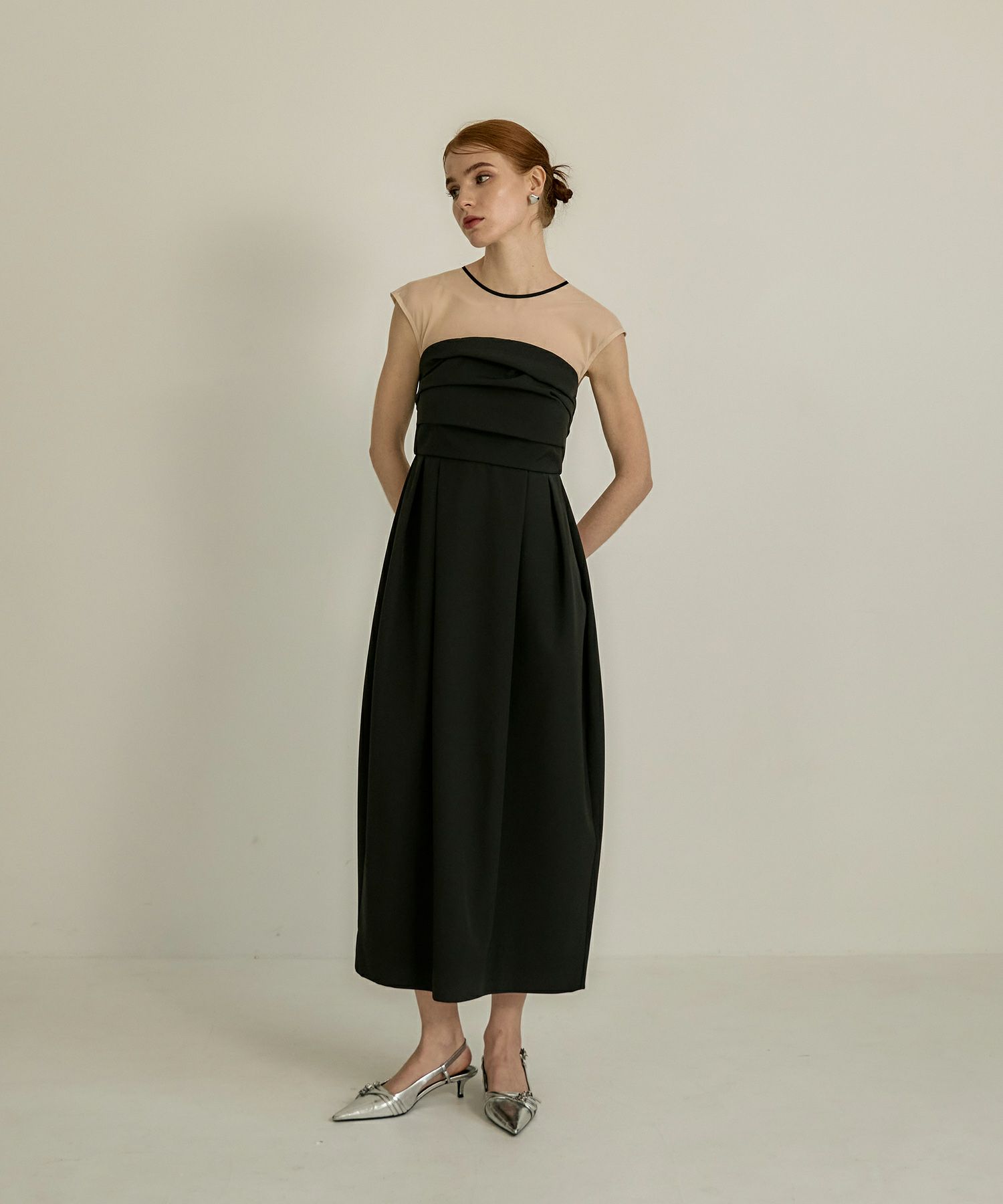 cocoon random bare dress | ANDRESD
