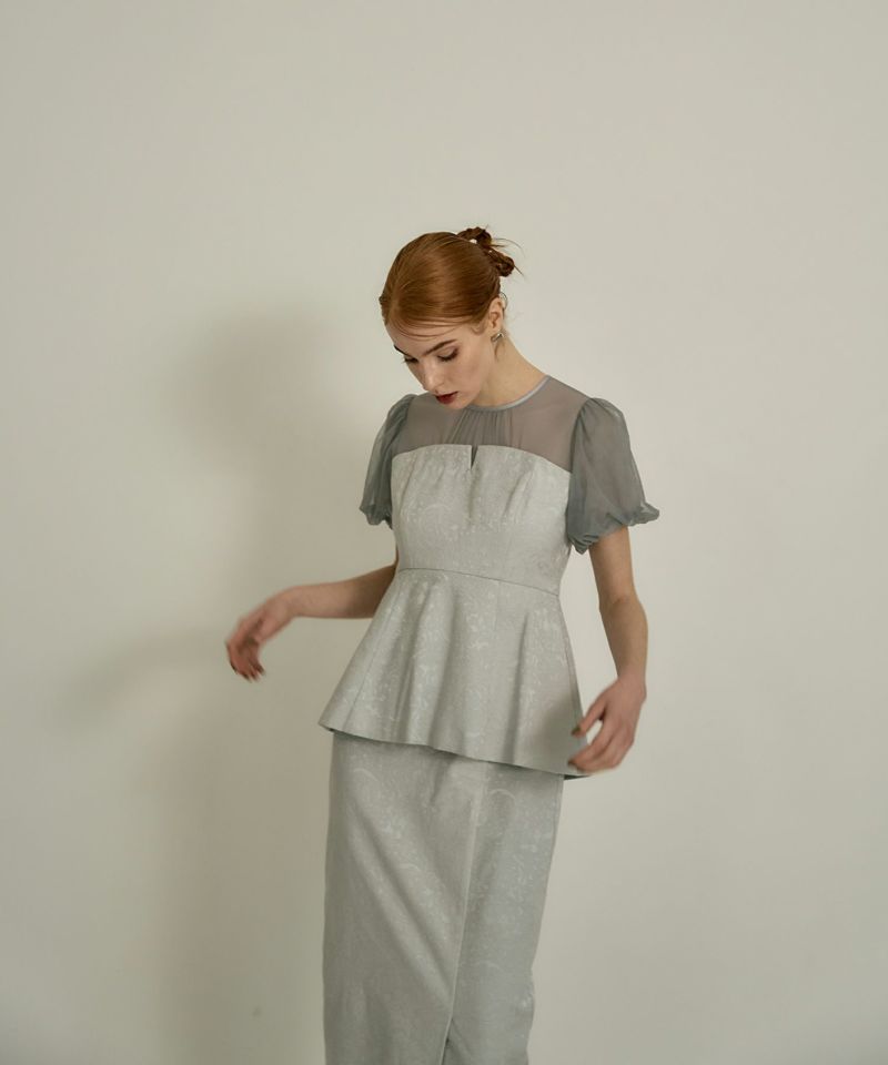 peplum bustier dress | ANDRESD