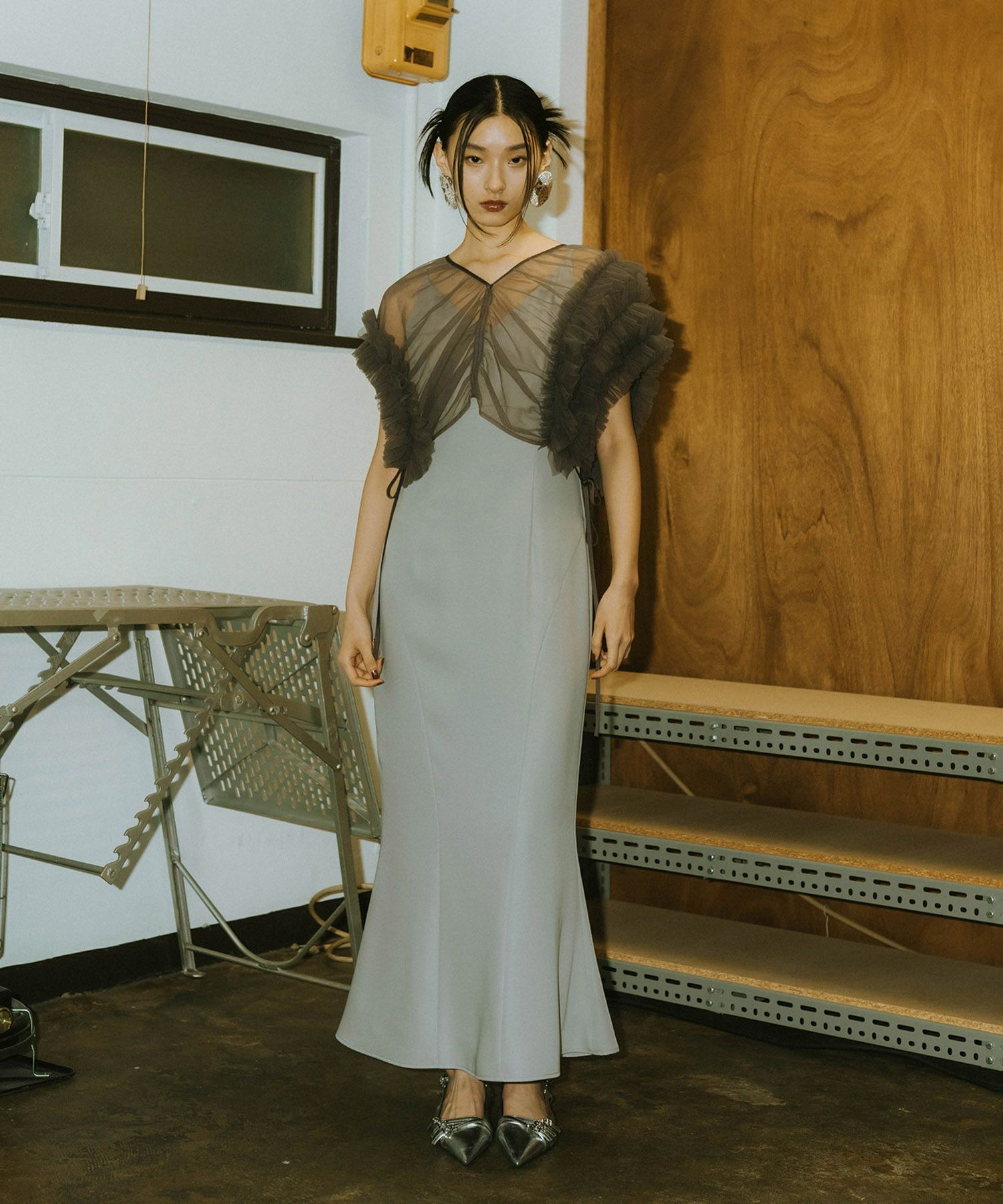 volume soft tulle dress | ANDRESD 