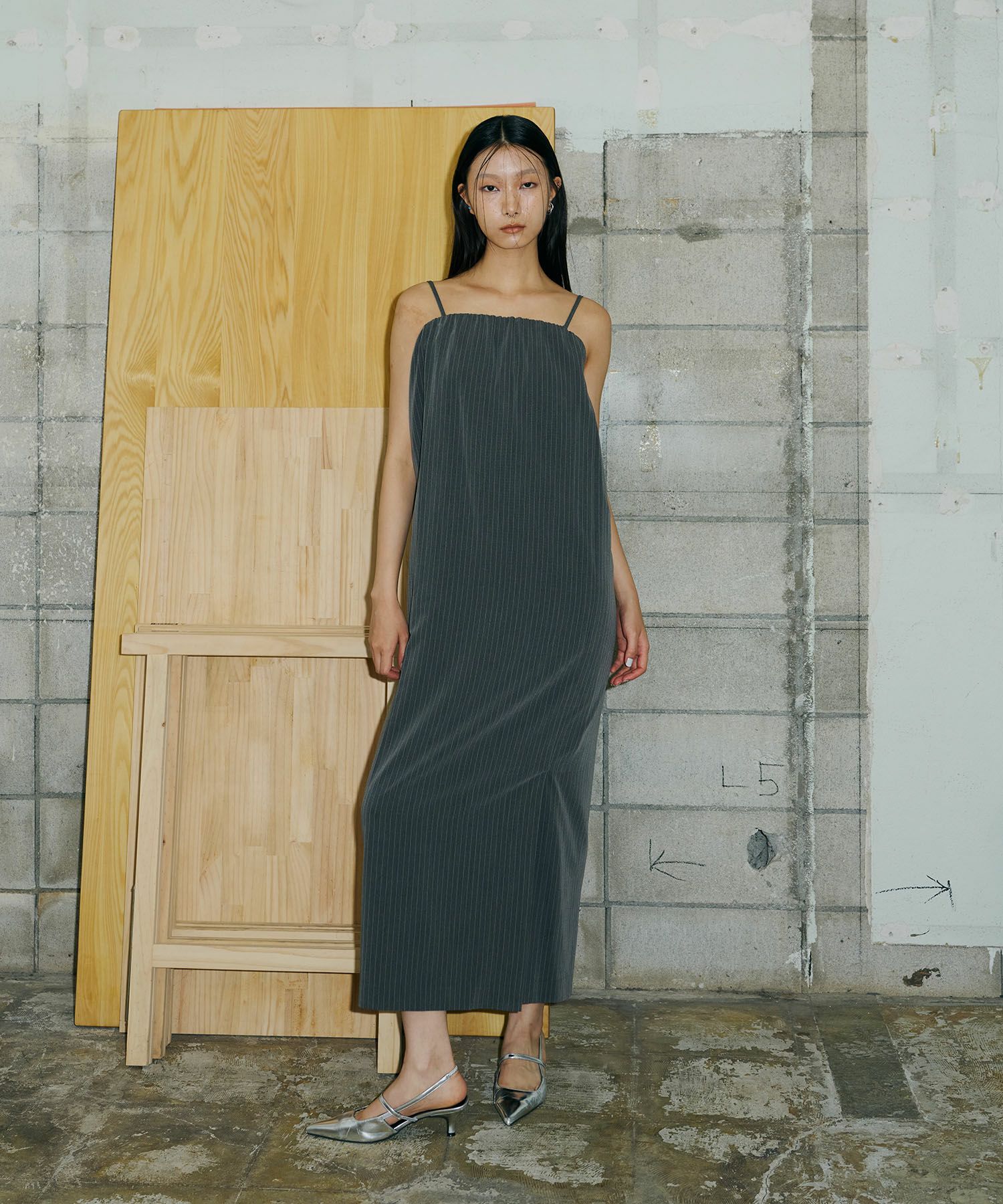 back sheer gilet setup dress | ANDRESD