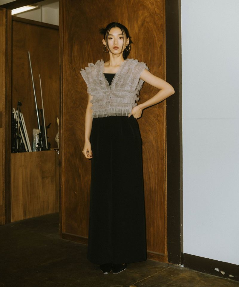 tulle vest all in one dress | ANDRESD