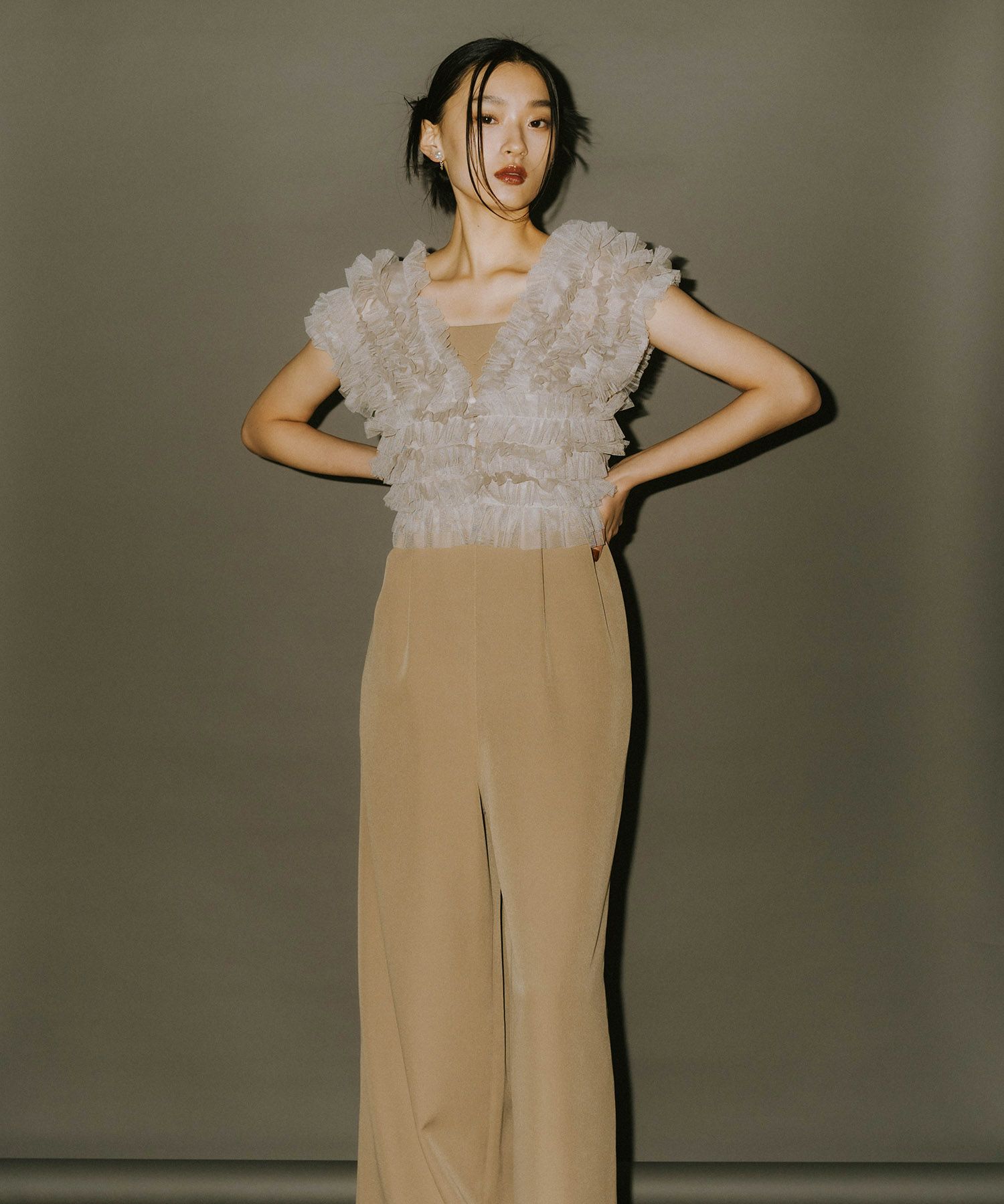tulle vest all in one dress | ANDRESD 