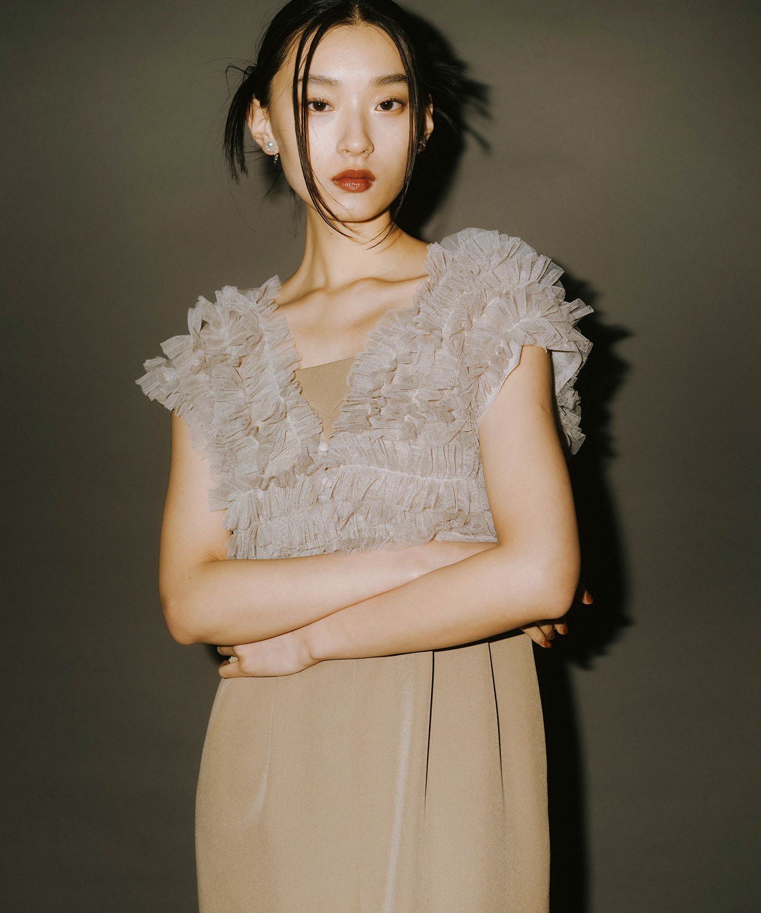 tulle vest all in one dress | ANDRESD 