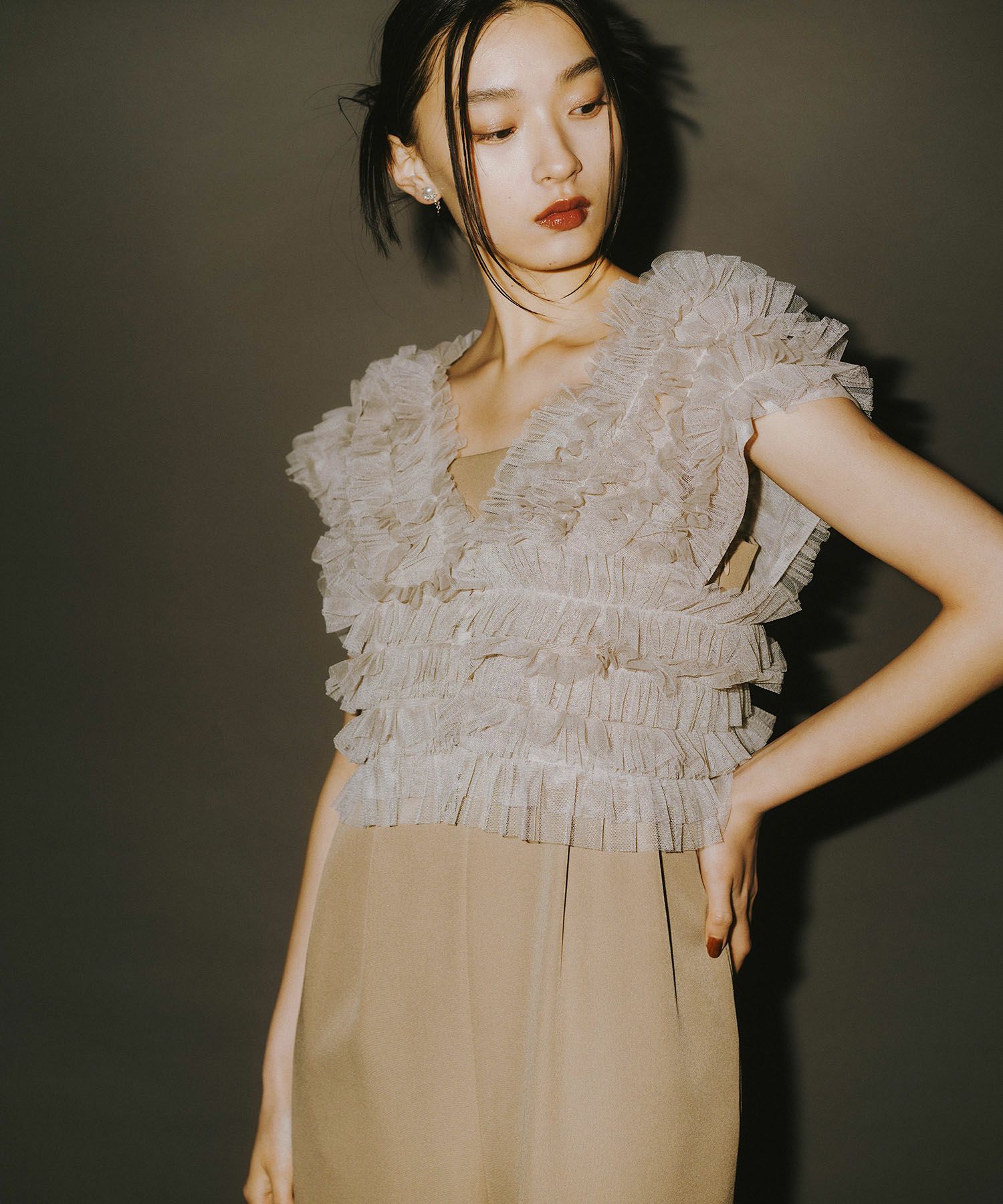 tulle vest all in one dress | ANDRESD 