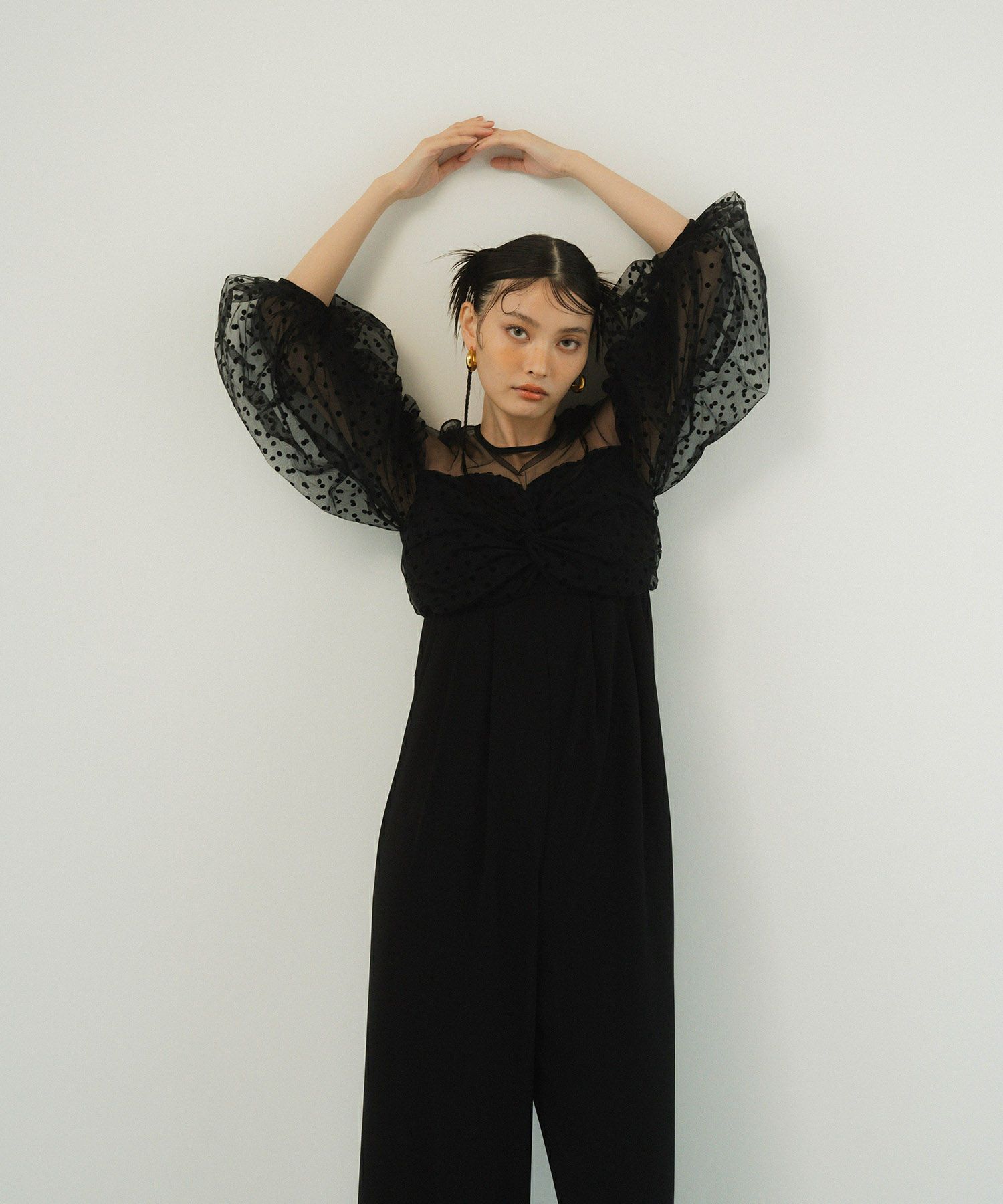 flocky dot pants dress | ANDRESD 