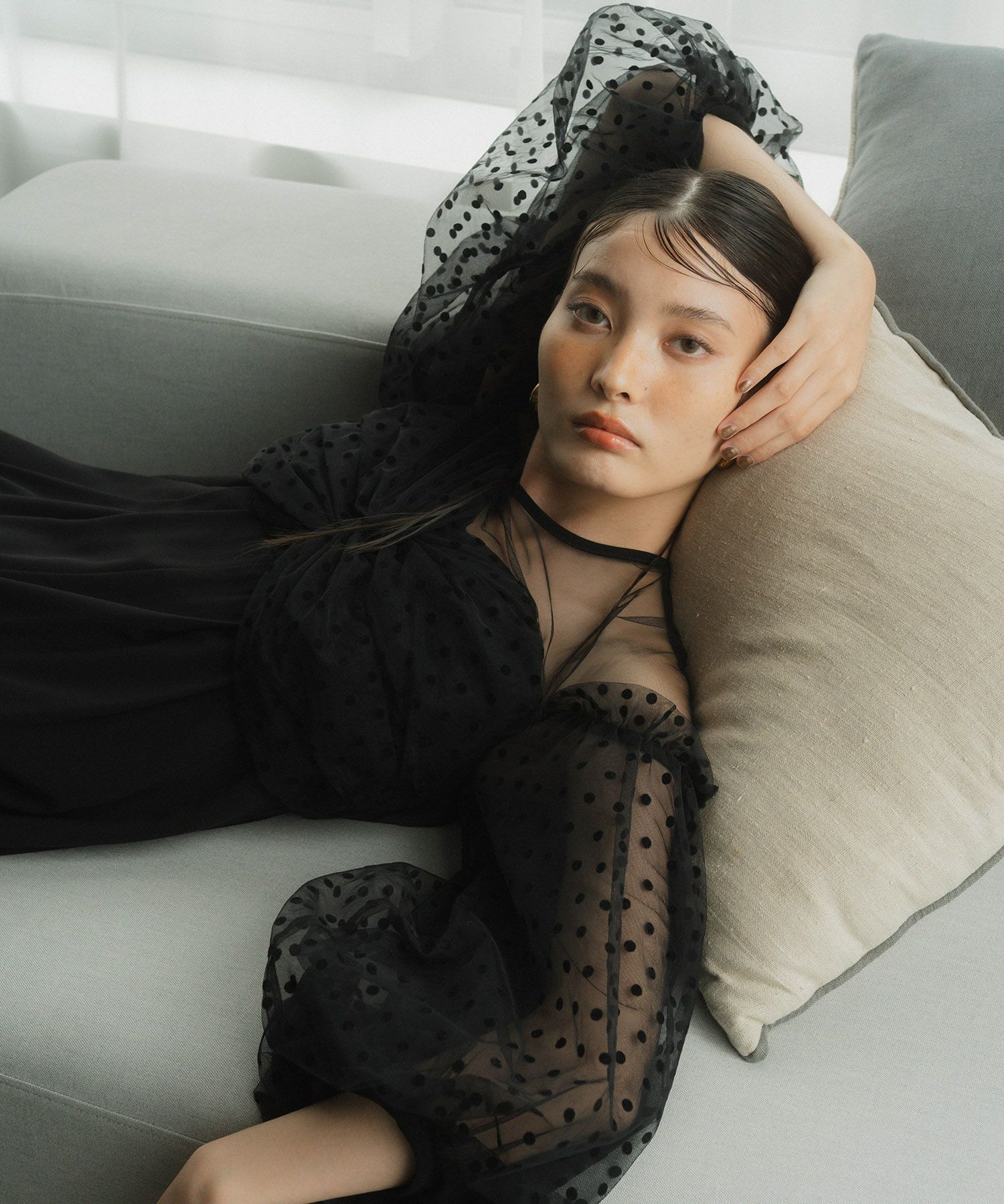 flocky dot pants dress | ANDRESD 