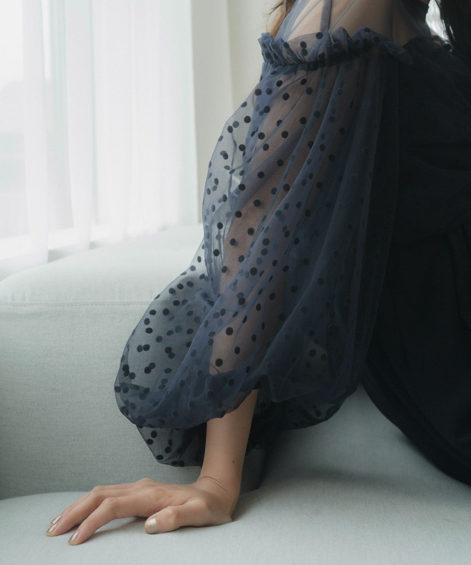 flocky dot pants dress | ANDRESD