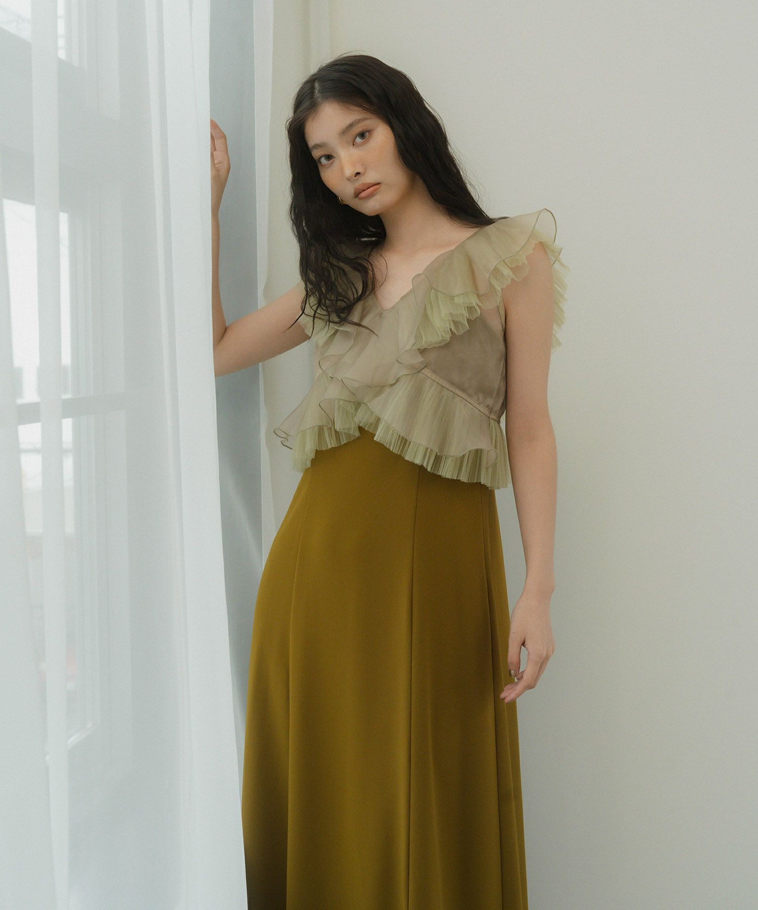 pleats tulle dress レビュー | ANDRESD