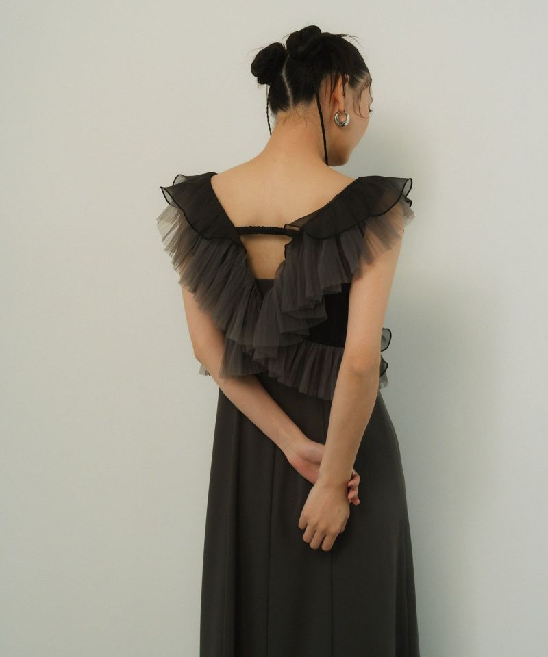 pleats tulle dress | ANDRESD