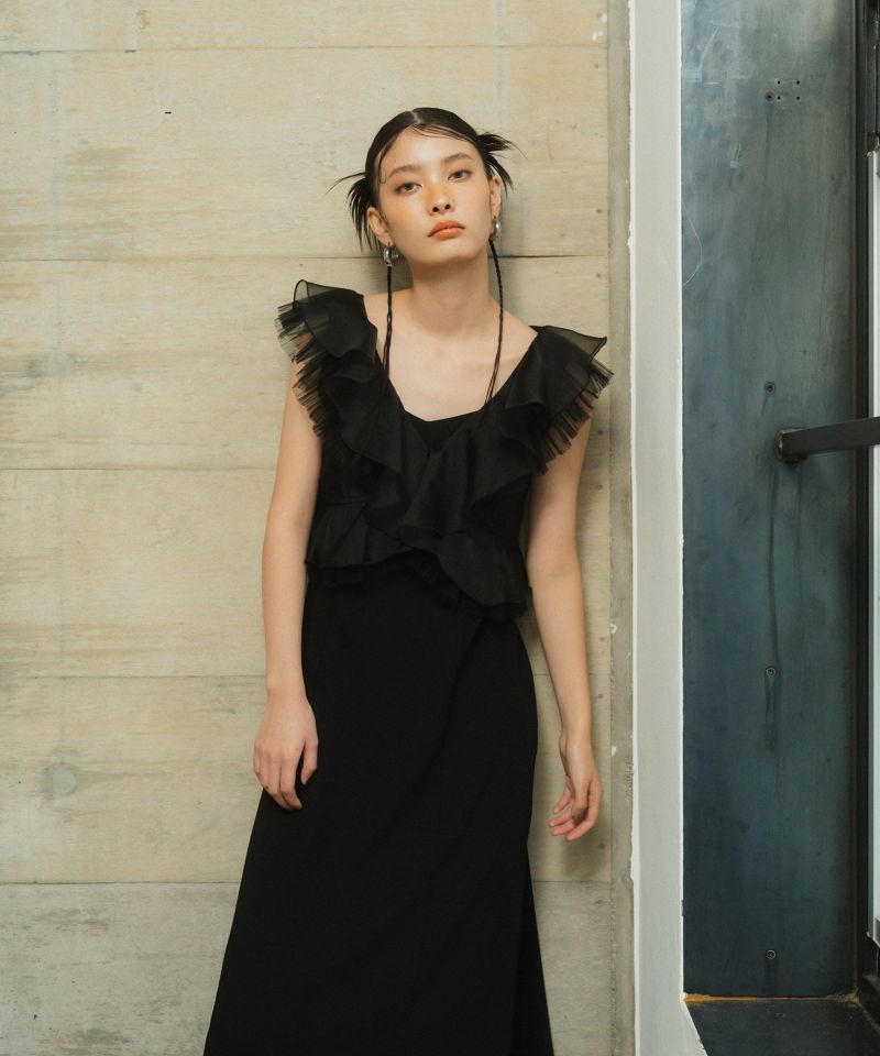 pleats tulle dress | ANDRESD