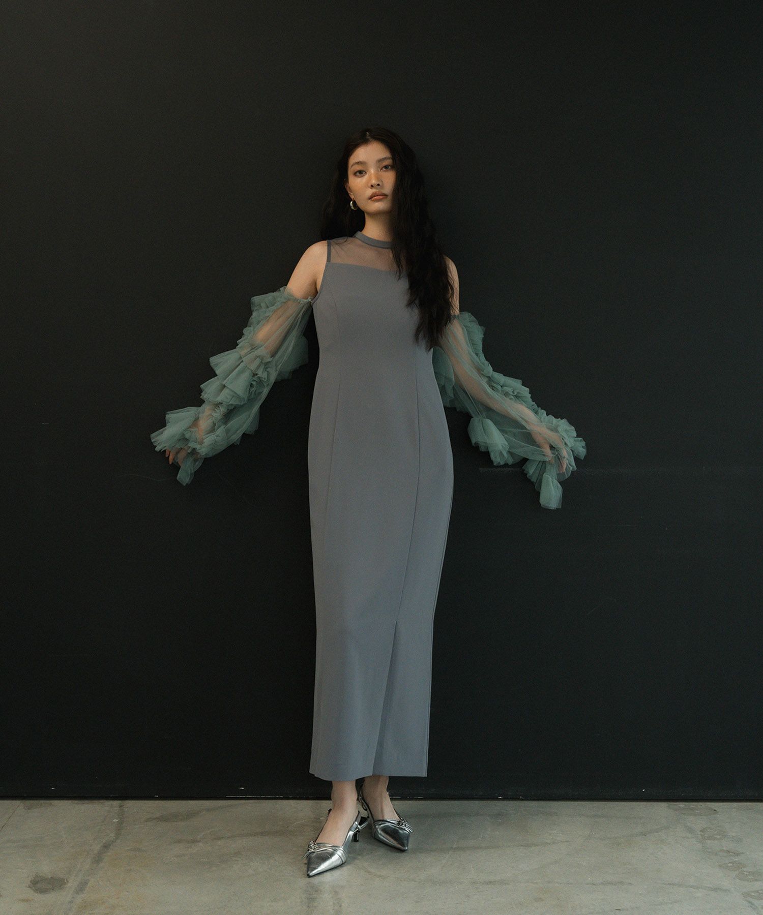 detached sleeve dress | ANDRESD