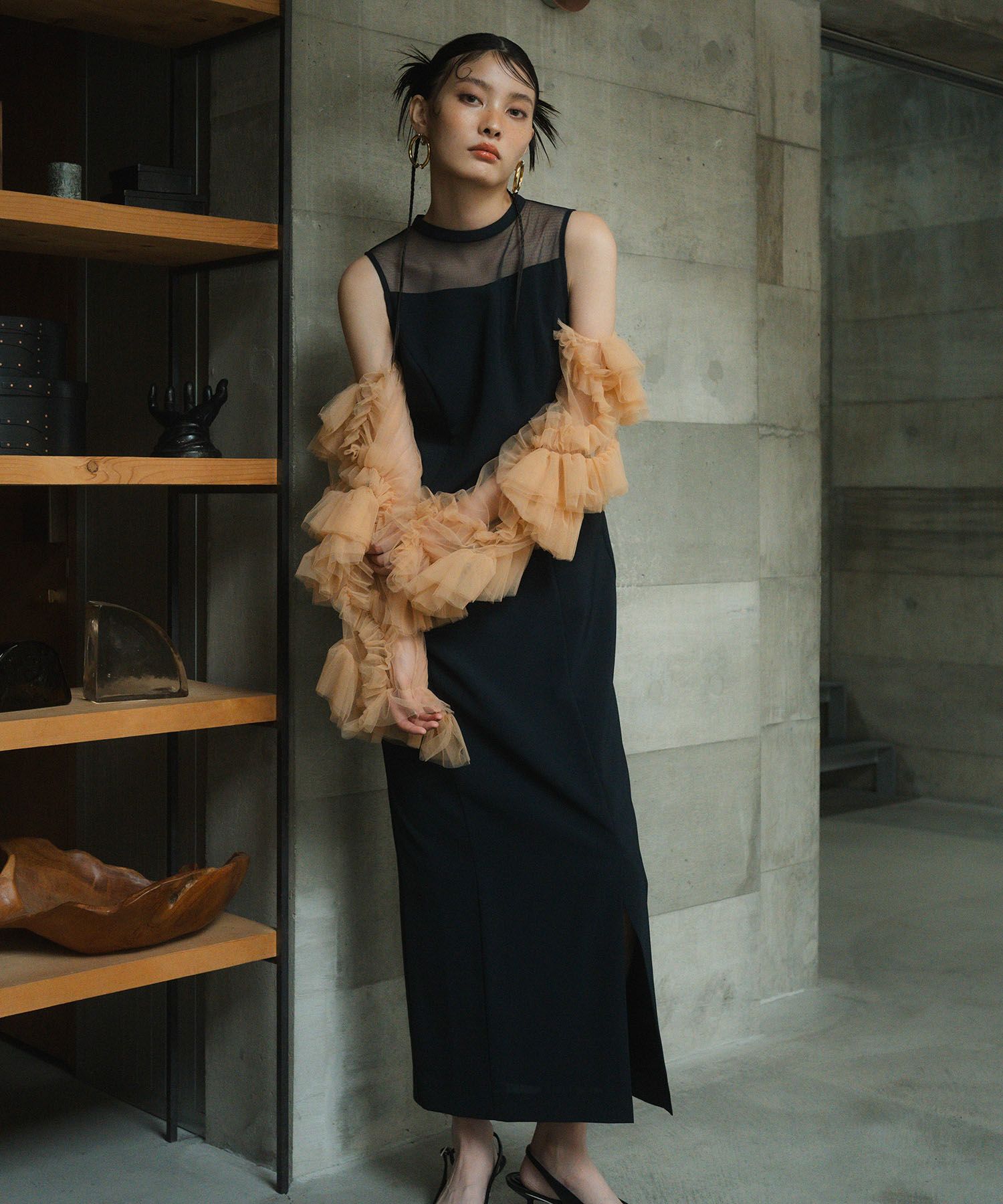 detached sleeve dress | ANDRESD