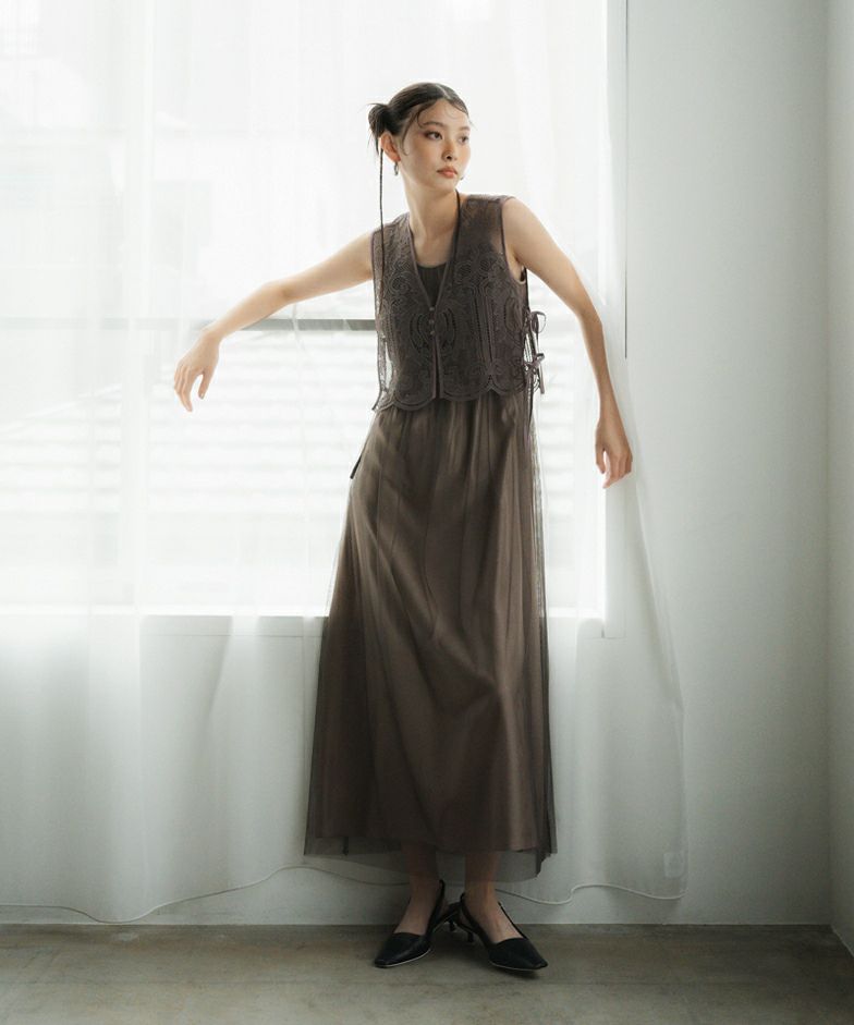 boxy layered tulle jacket | ANDRESD