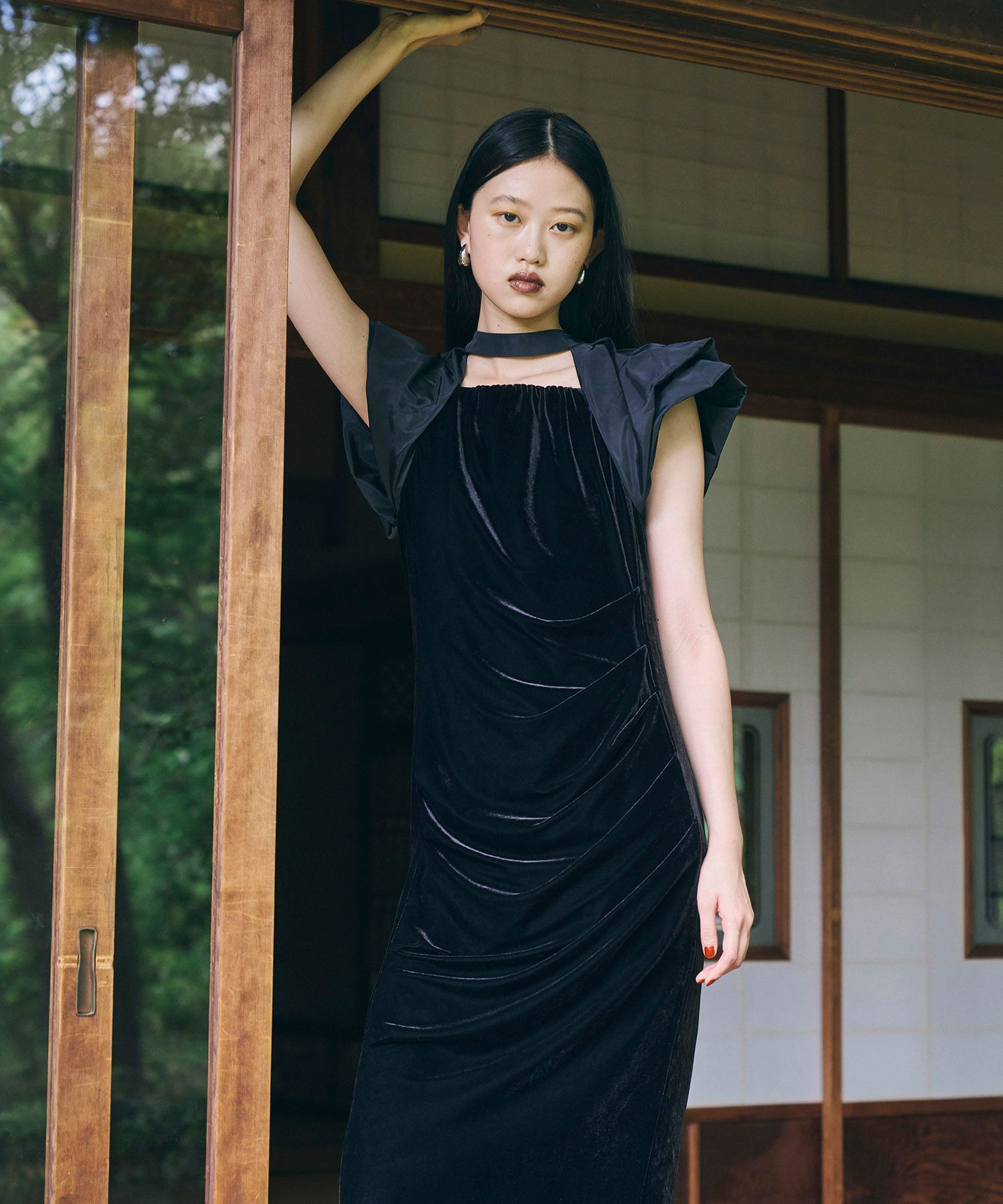 ANDRESD アンドレスドベロアワンピース Mサイズ
