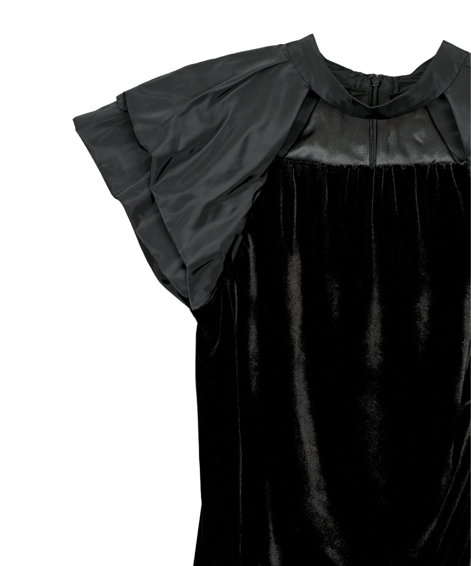 drape velour dress ANDRÉSD ／ アンドレスド drape velour dress | ANDRESD