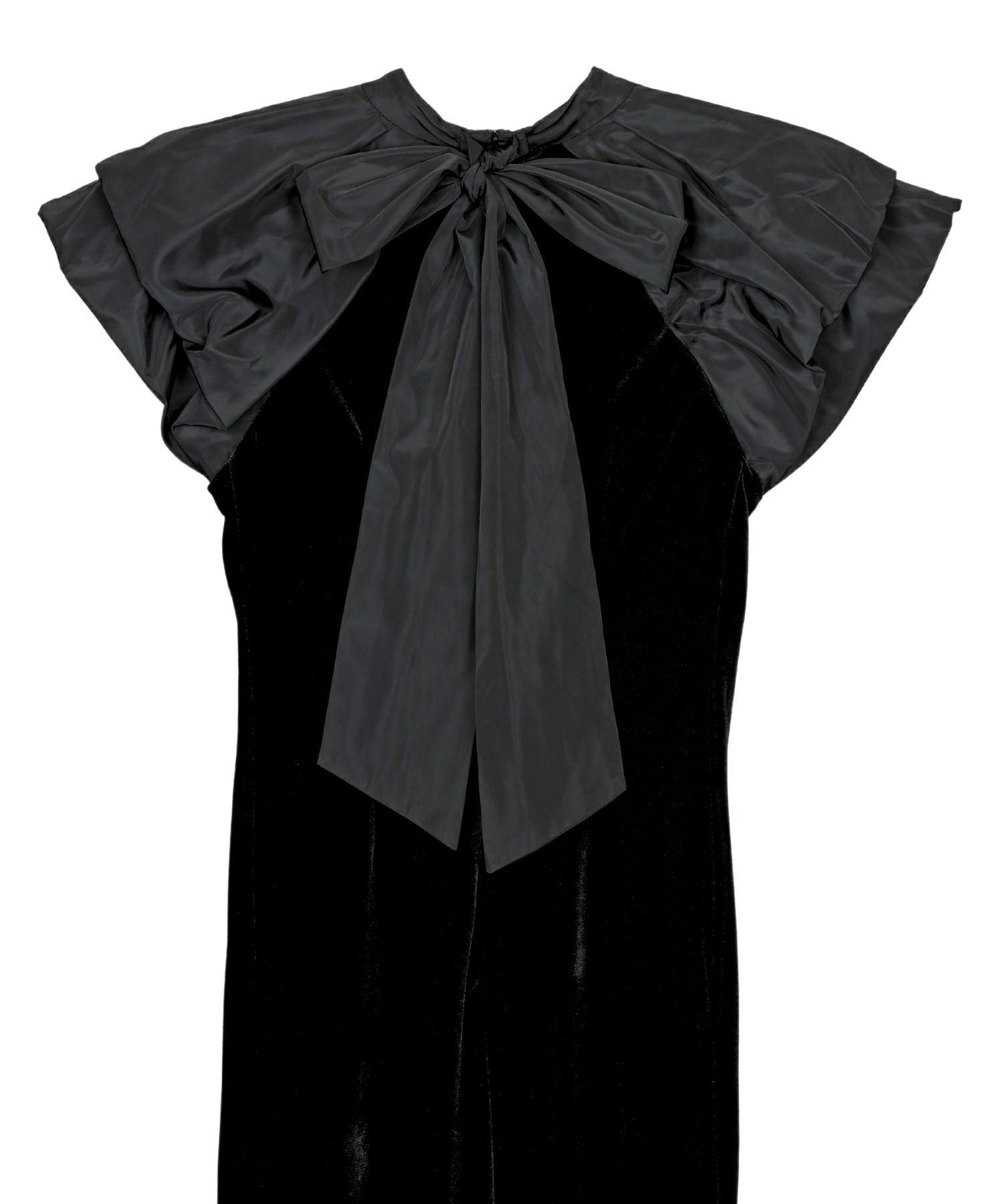 drape velour dress | ANDRESD