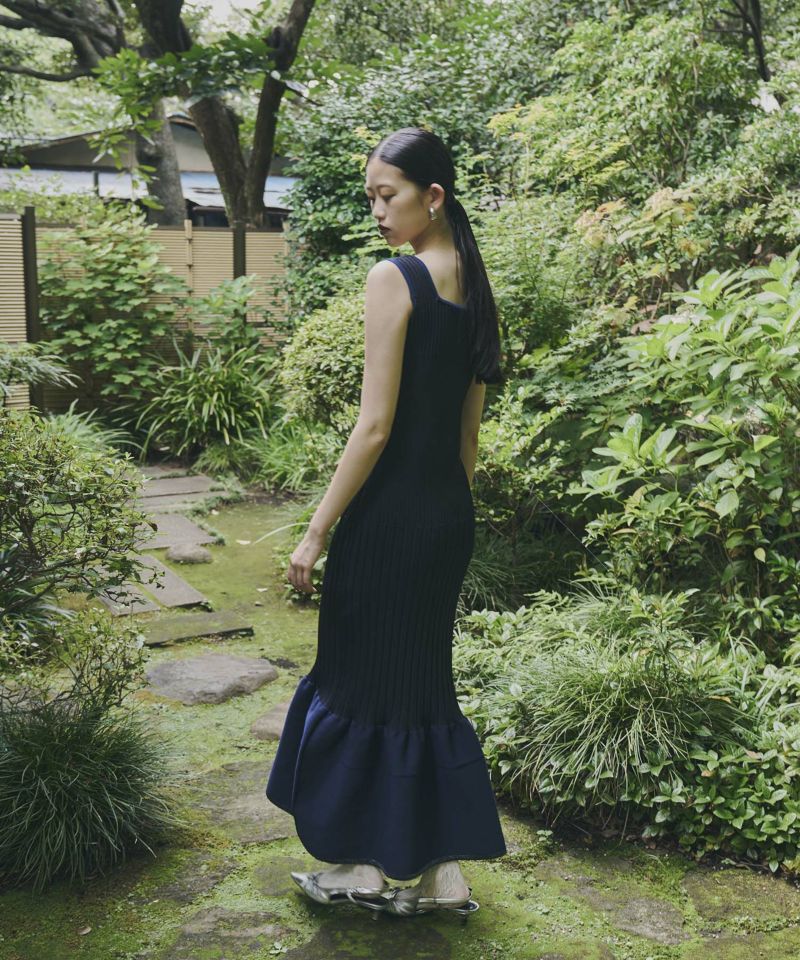 早い者勝ち【andresd】mermaid hem rib knit dress mermaid hem rib knit dress | ANDRESD