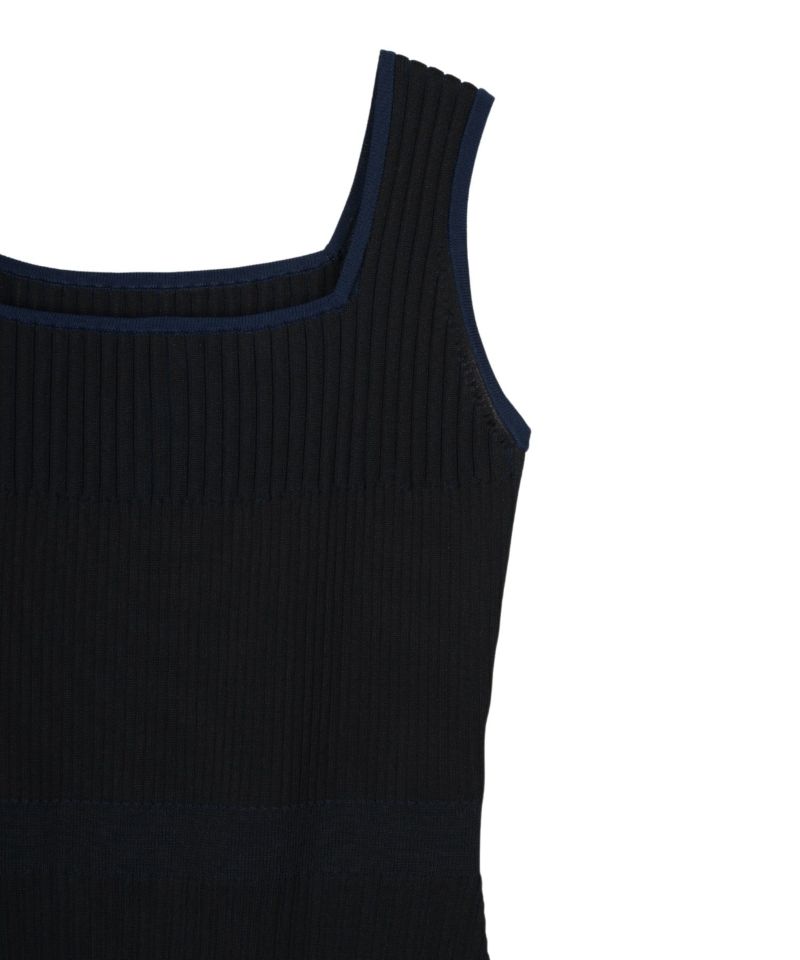 mermaid hem rib knit dress | ANDRESD