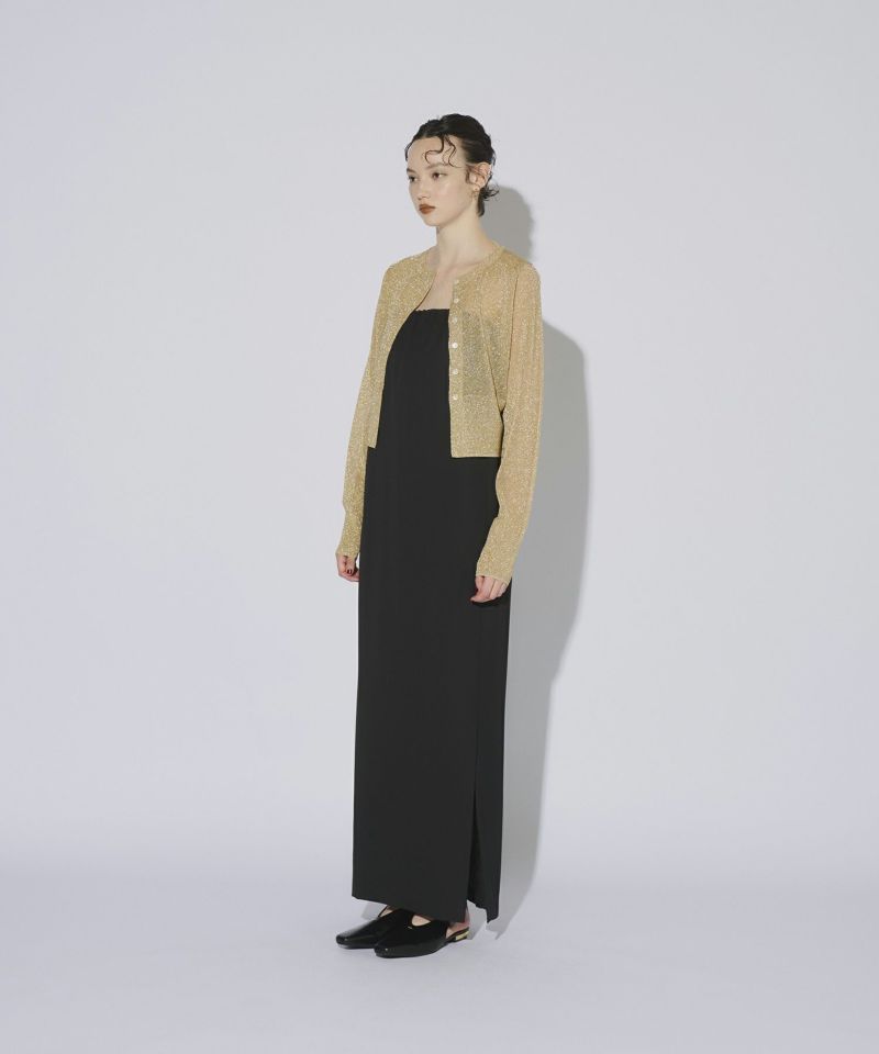 【ANDRESD】glitter crew neck cardigan glitter crew neck cardigan | ANDRESD