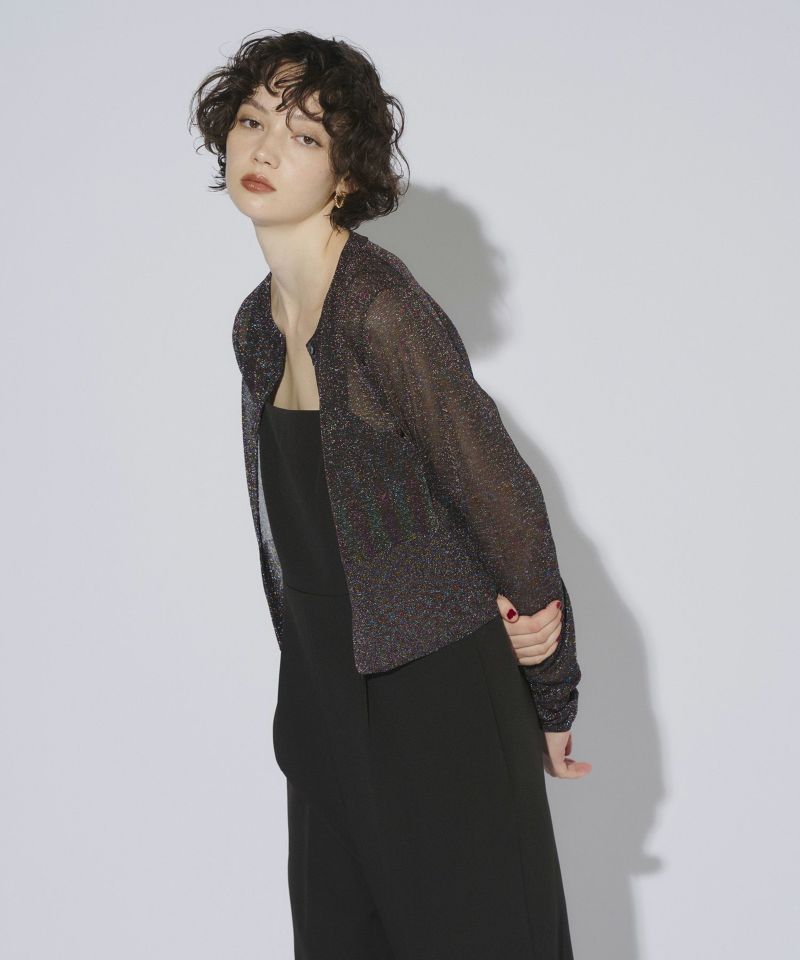 新品 glitter ANDRESD | cardigan neck crew トップス
