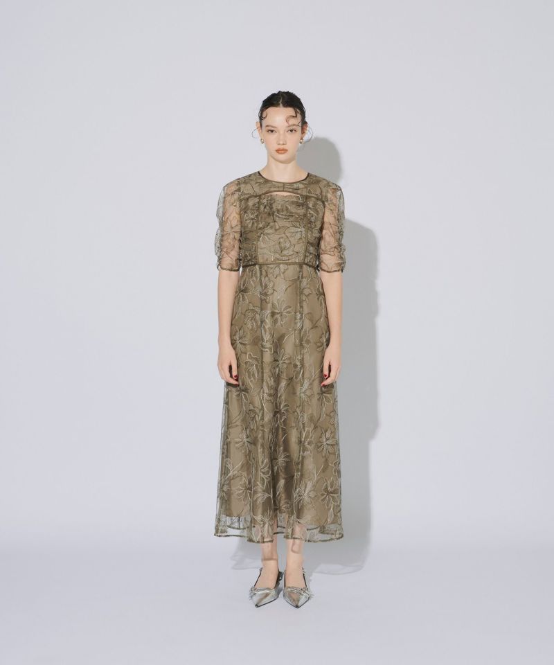 yoke slit dress | ANDRESD