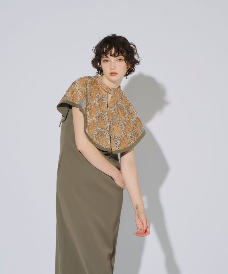 スーツ・フォーマル・ドレス ANDRESD embroidery cape dress スーツ・フォーマル・ドレス ANDRESD embroidery cape dress