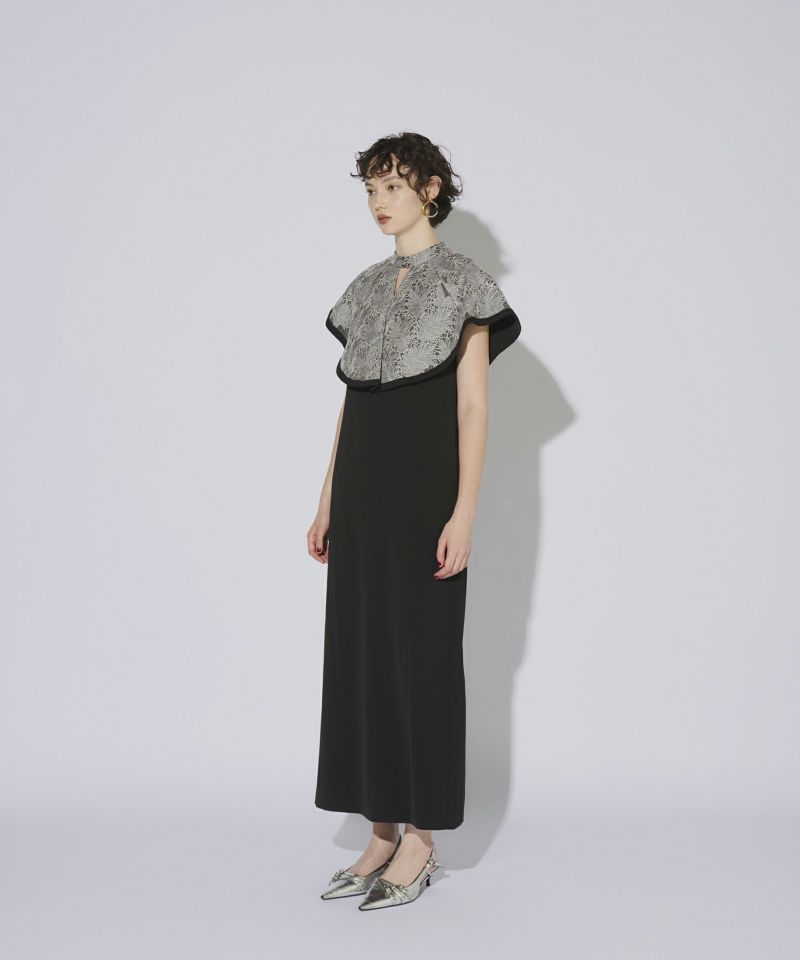 embroidery cape dress | ANDRESD
