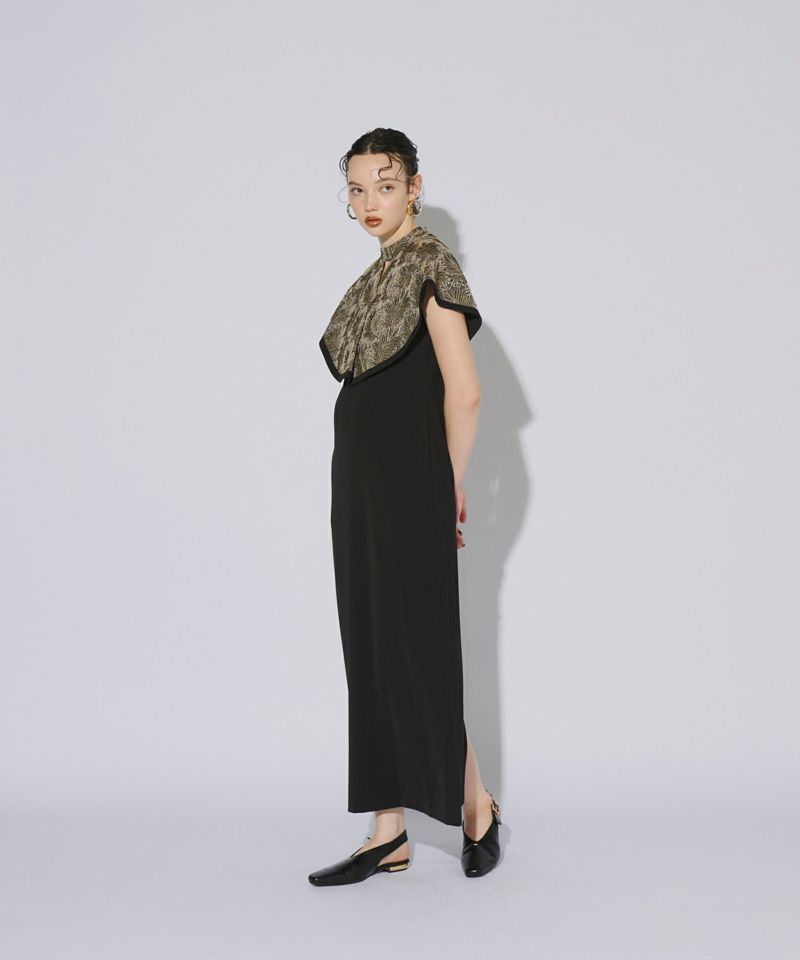 アンドレスド　ANDRESD layered cape dress embroidery cape dress | ANDRESD