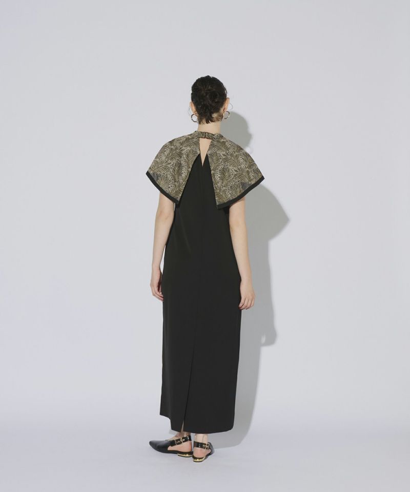 embroidery cape dress | ANDRESD
