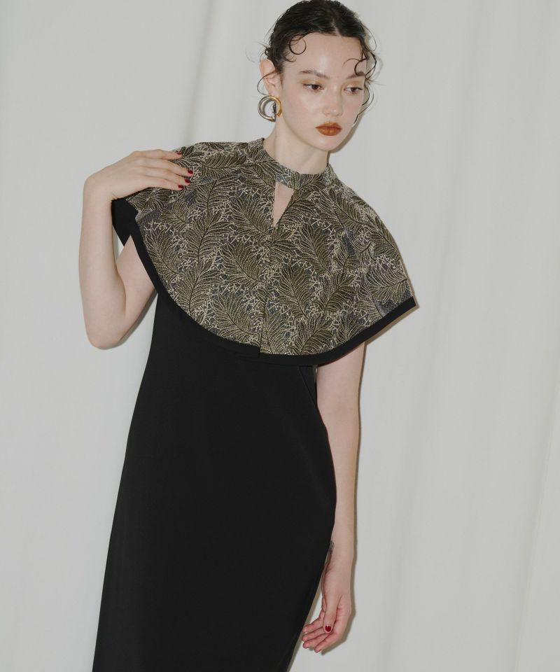 スーツ・フォーマル・ドレス ANDRESD embroidery cape dress ANDRESD embroidery cape dress - メルカリ
