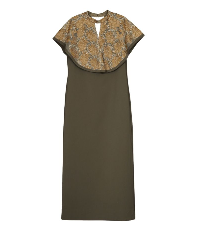 embroidery cape dress | ANDRESD