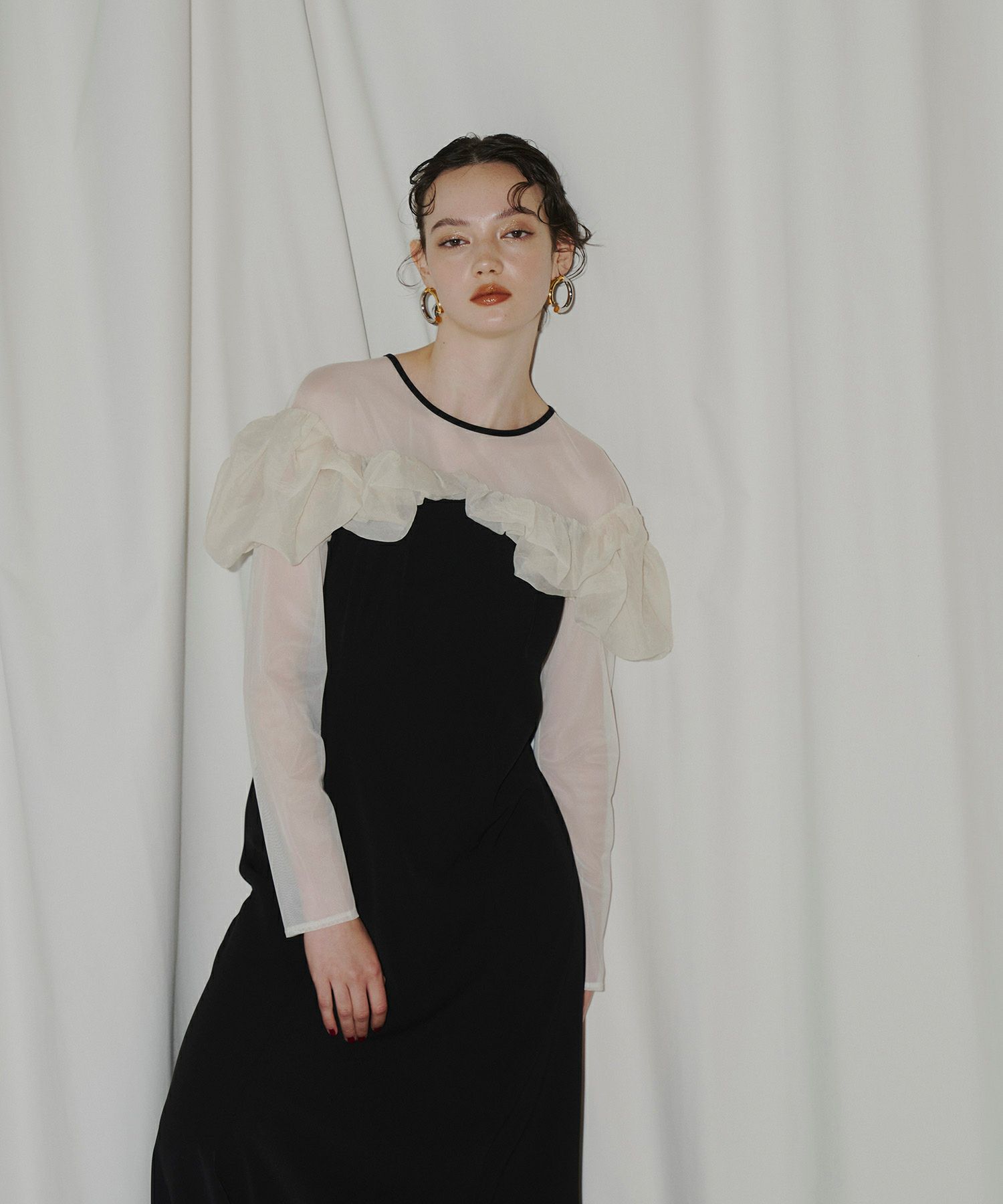 frills flare dress | ANDRESD