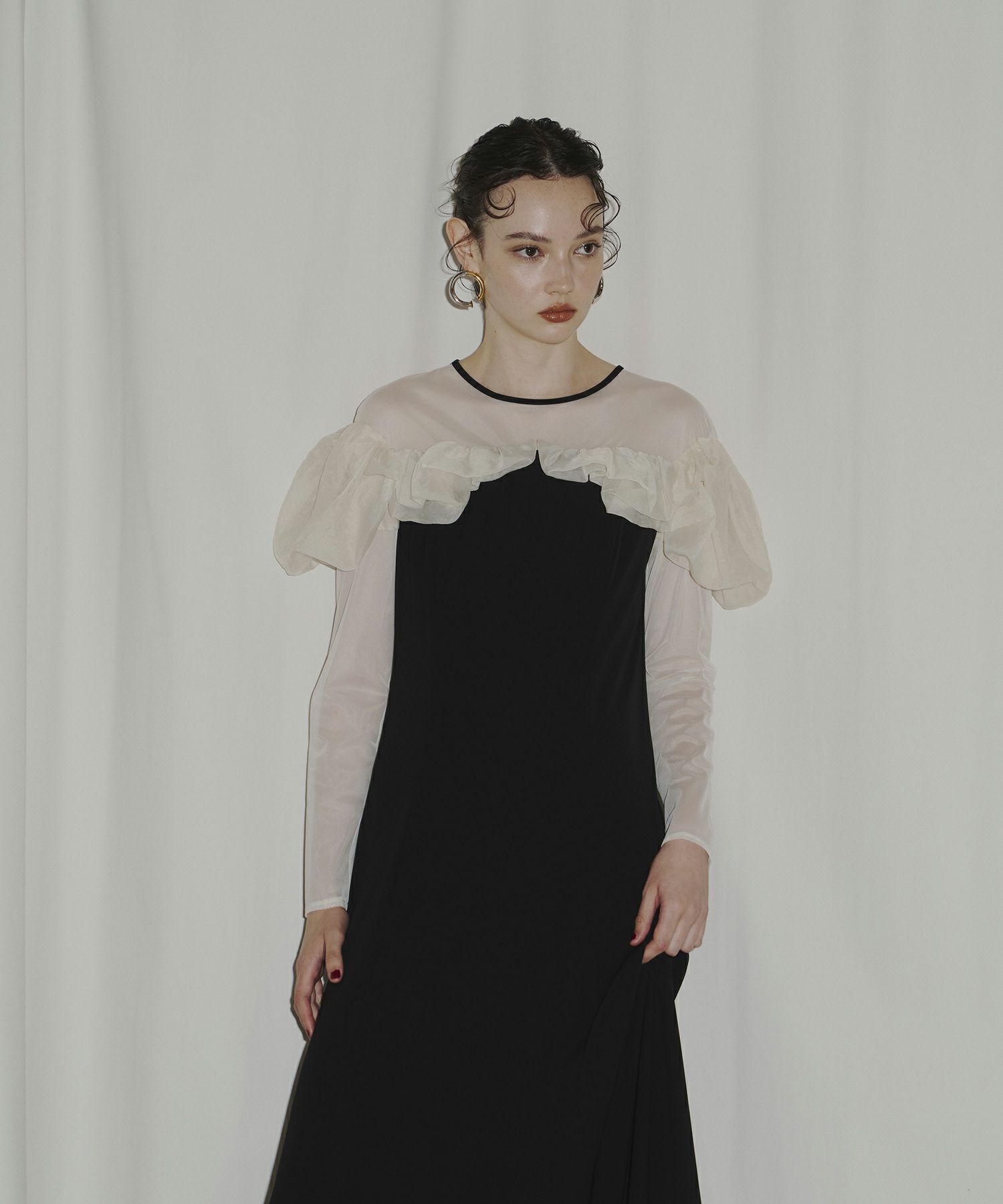 frills flare dress | ANDRESD 