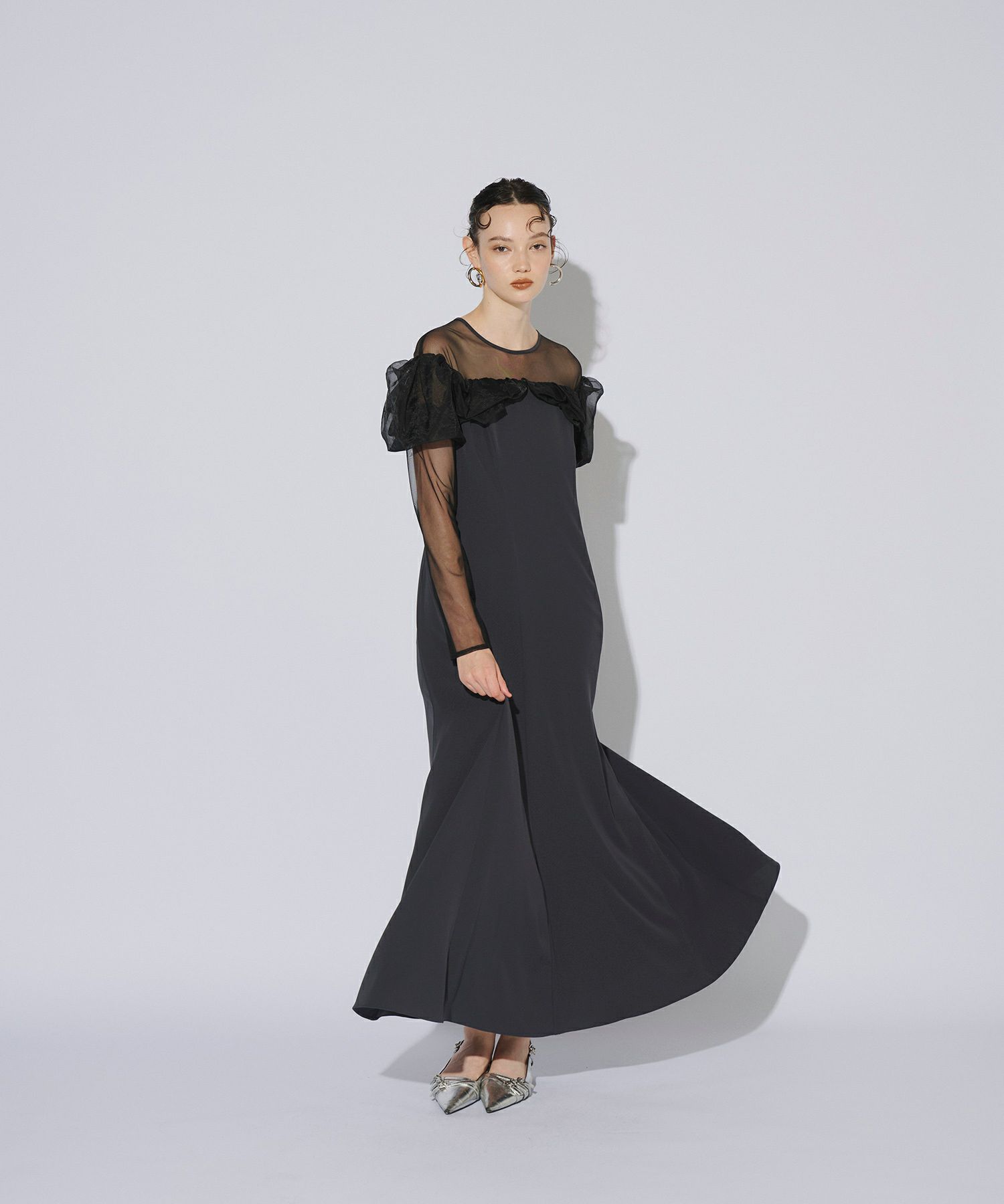 ANDRESD decollete dot dress ドレス ANDRESD ドレス デコルテドットドレス / decollete dot dress