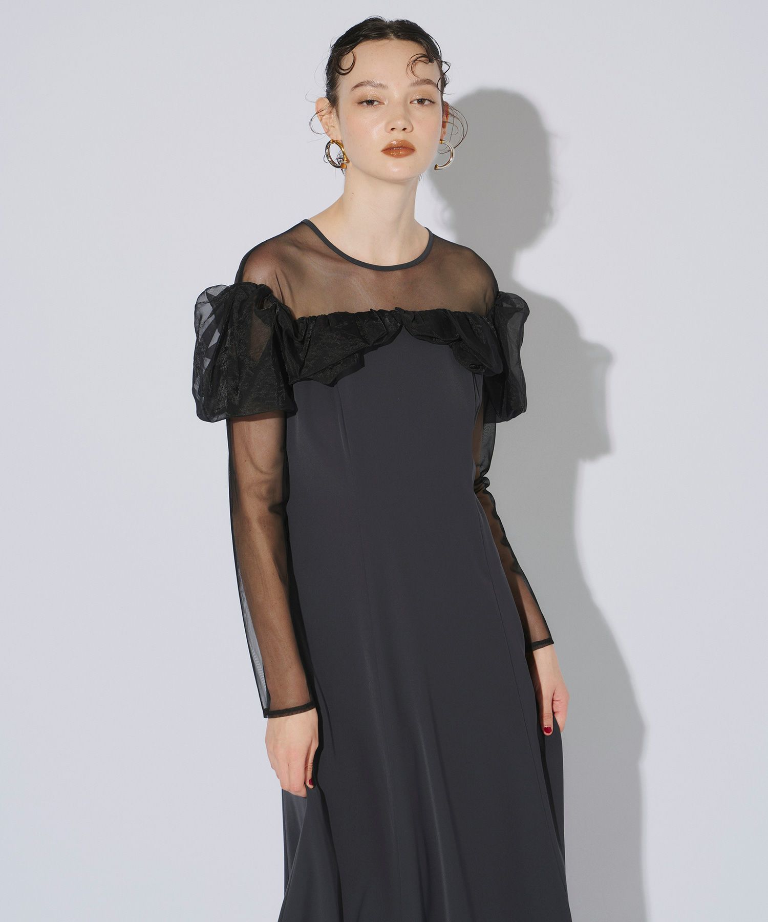 frills flare dress | ANDRESD