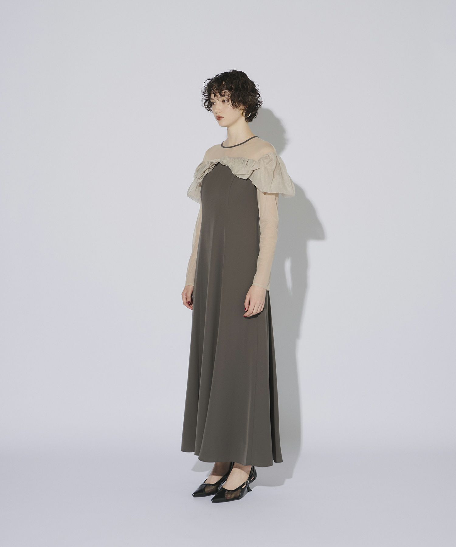 frills flare dress | ANDRESD