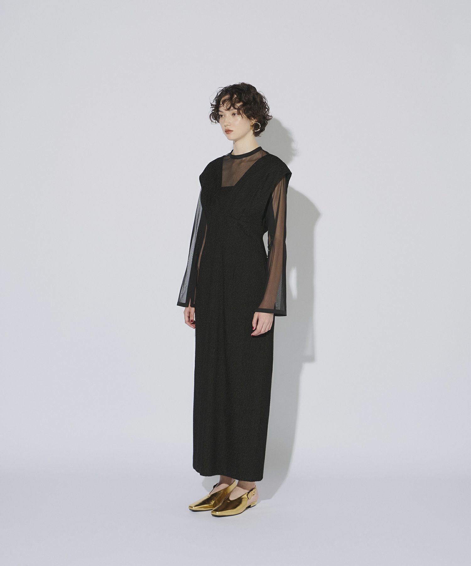 ANDRÉSD V line jacquard dress V line jacquard dress | ANDRESD