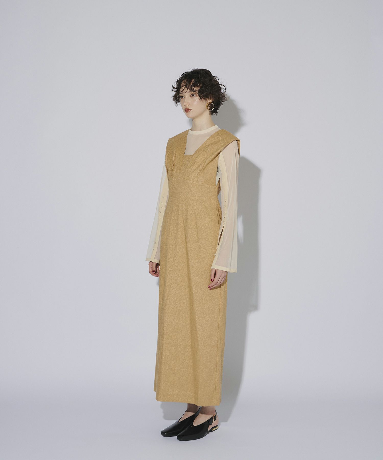 スーツ・フォーマル・ドレス ANDRESD V line jacquard dress V line jacquard dress | ANDRESD