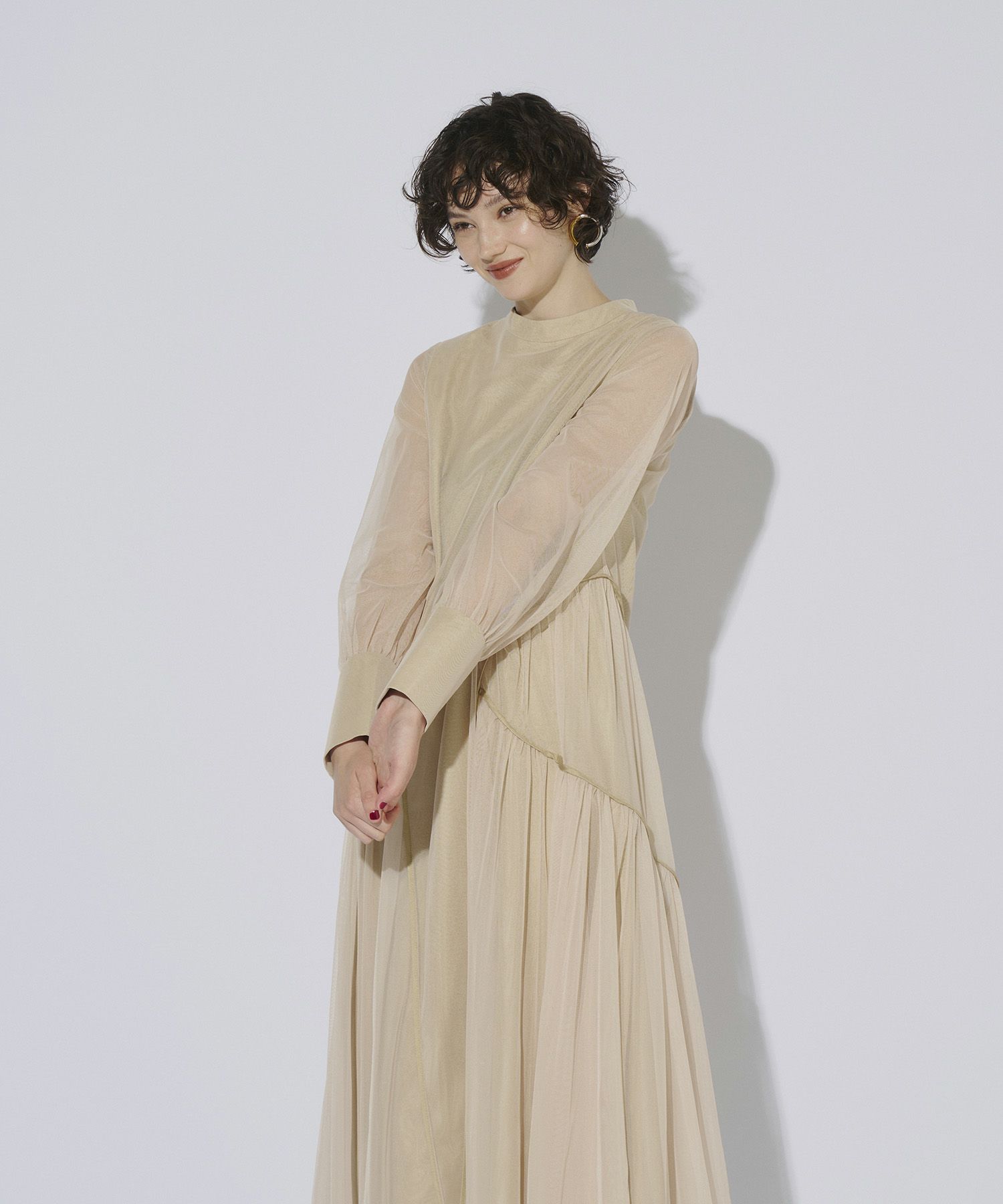 piping tulle dress | ANDRESD
