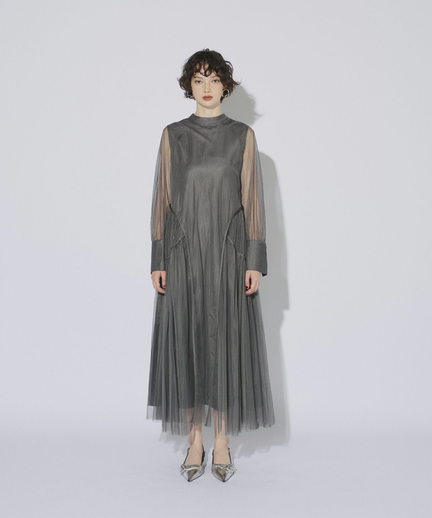 piping tulle dress | ANDRESD
