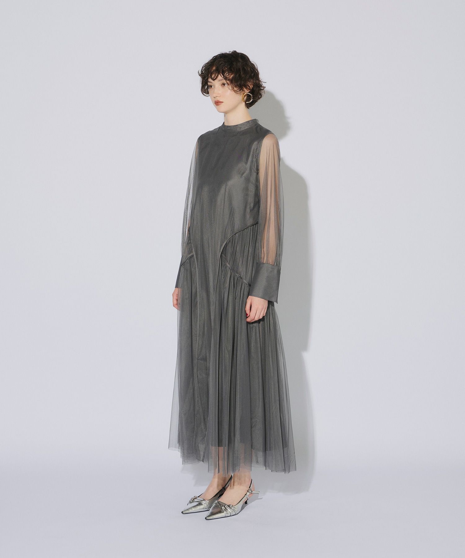 piping tulle dress | ANDRESD