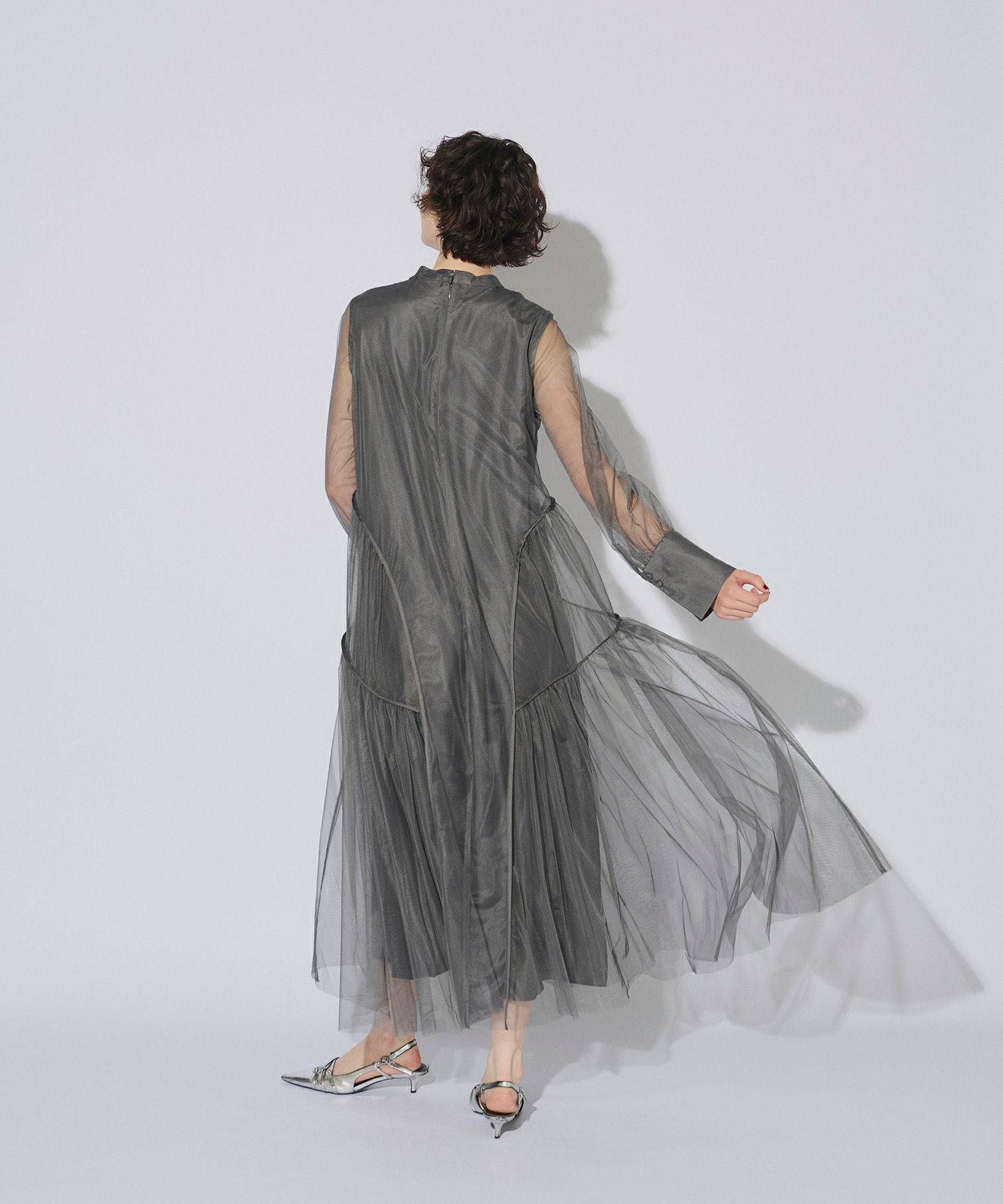piping tulle dress | ANDRESD