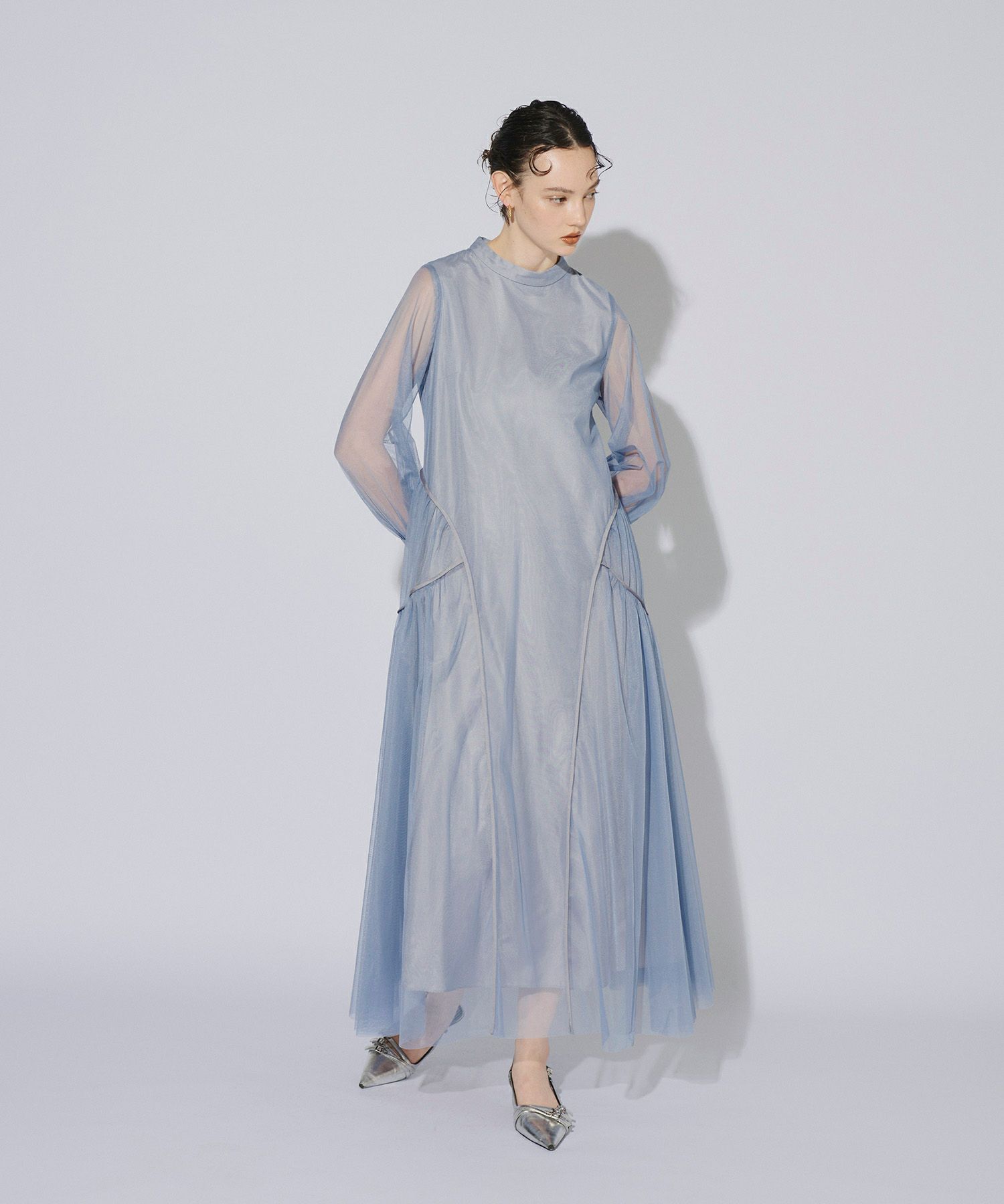 piping tulle dress | ANDRESD