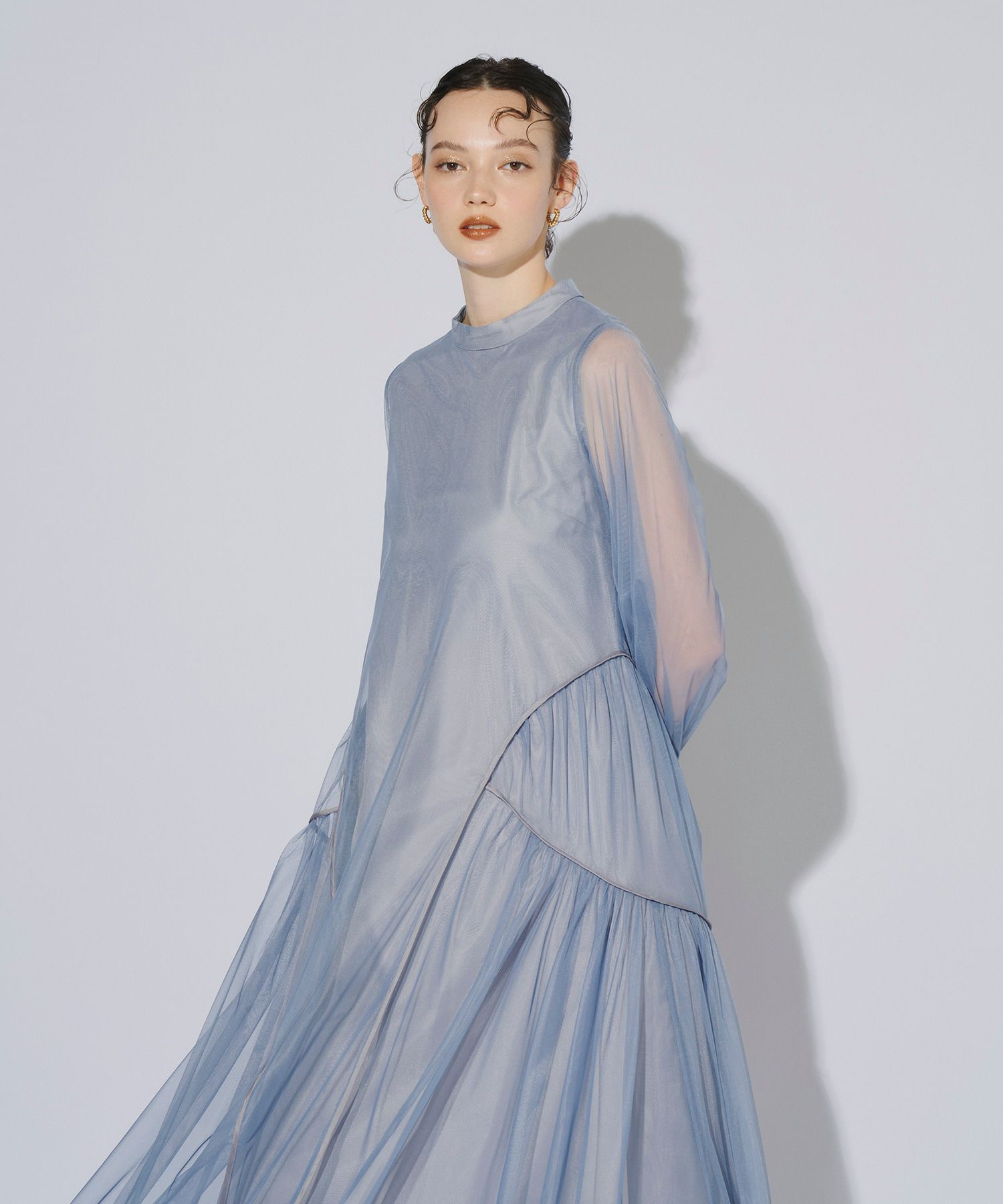 piping tulle dress | ANDRESD