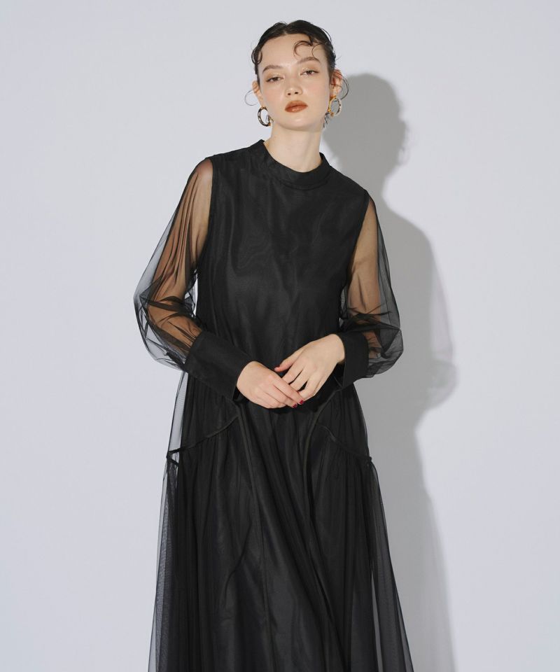 piping tulle dress | ANDRESD