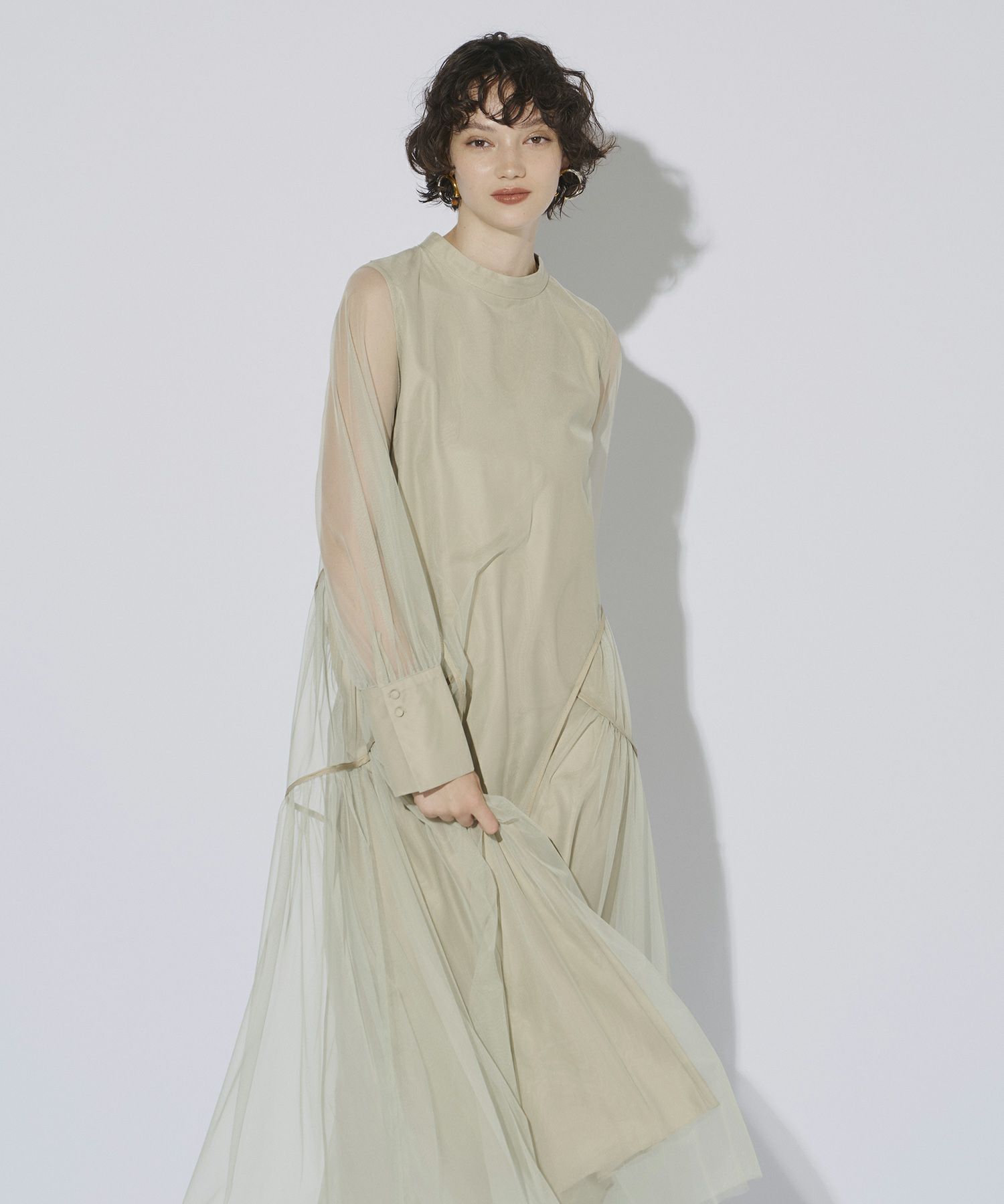 piping tulle dress | ANDRESD